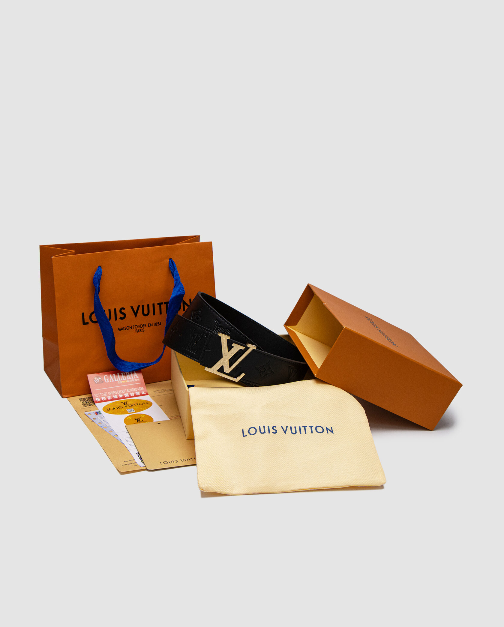 Louis Vuitton Shadow 40mm Belt Black/Gold - 2