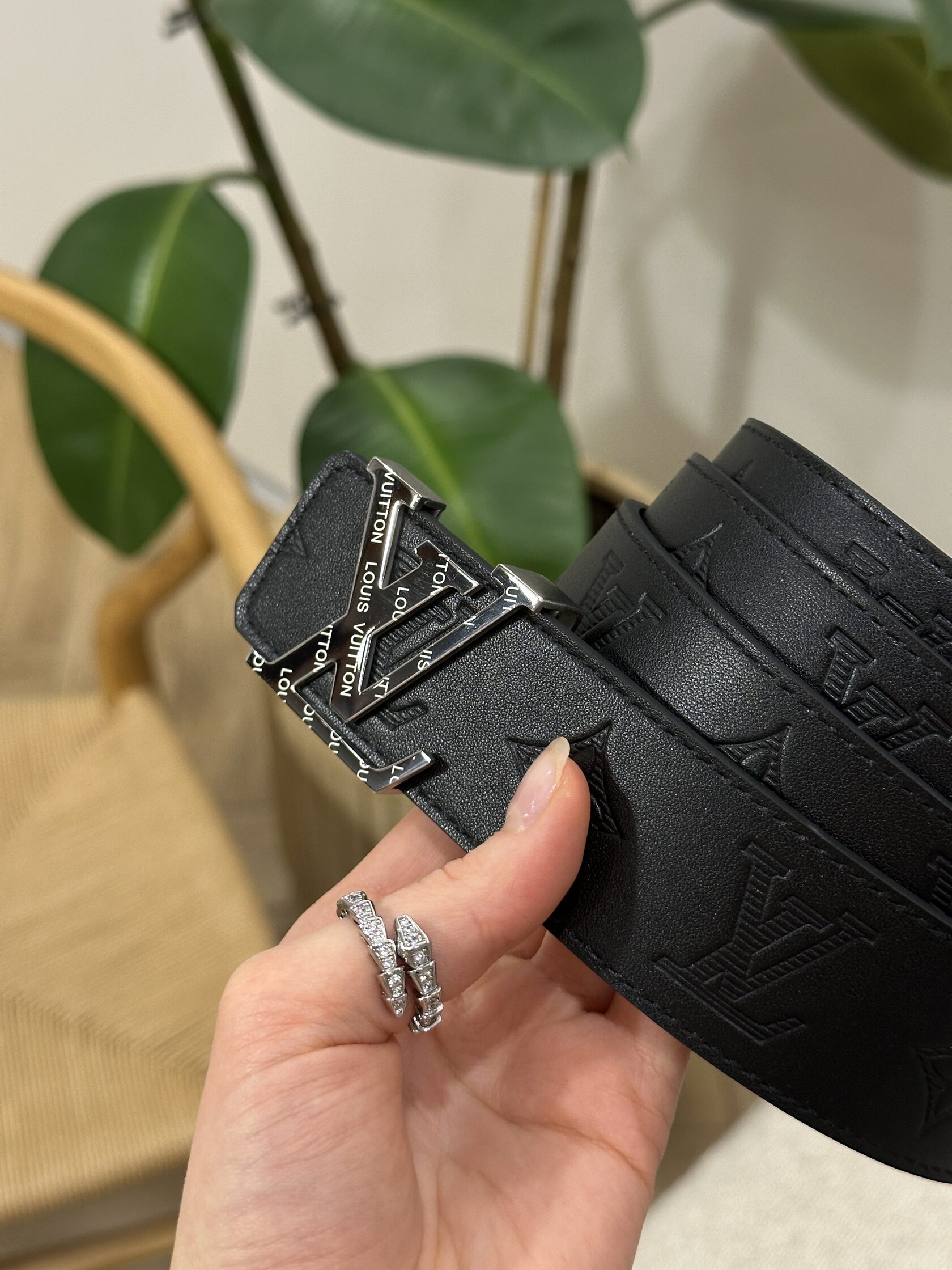 Louis Vuitton Shadow 40mm Belt Black/Silver - 6