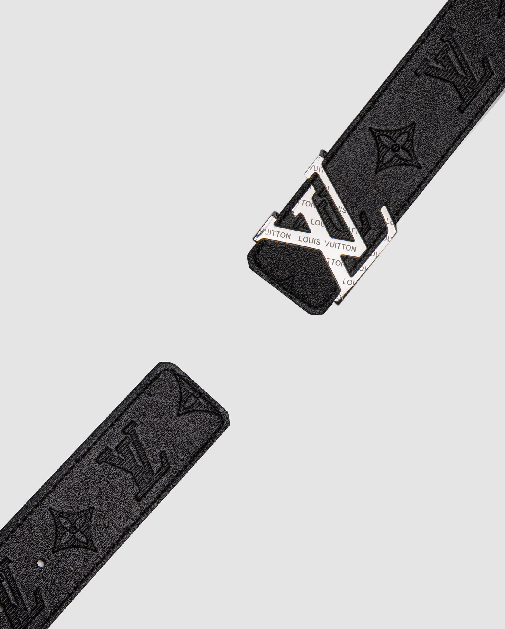 Louis Vuitton Shadow 40mm Belt Black/Silver - 9