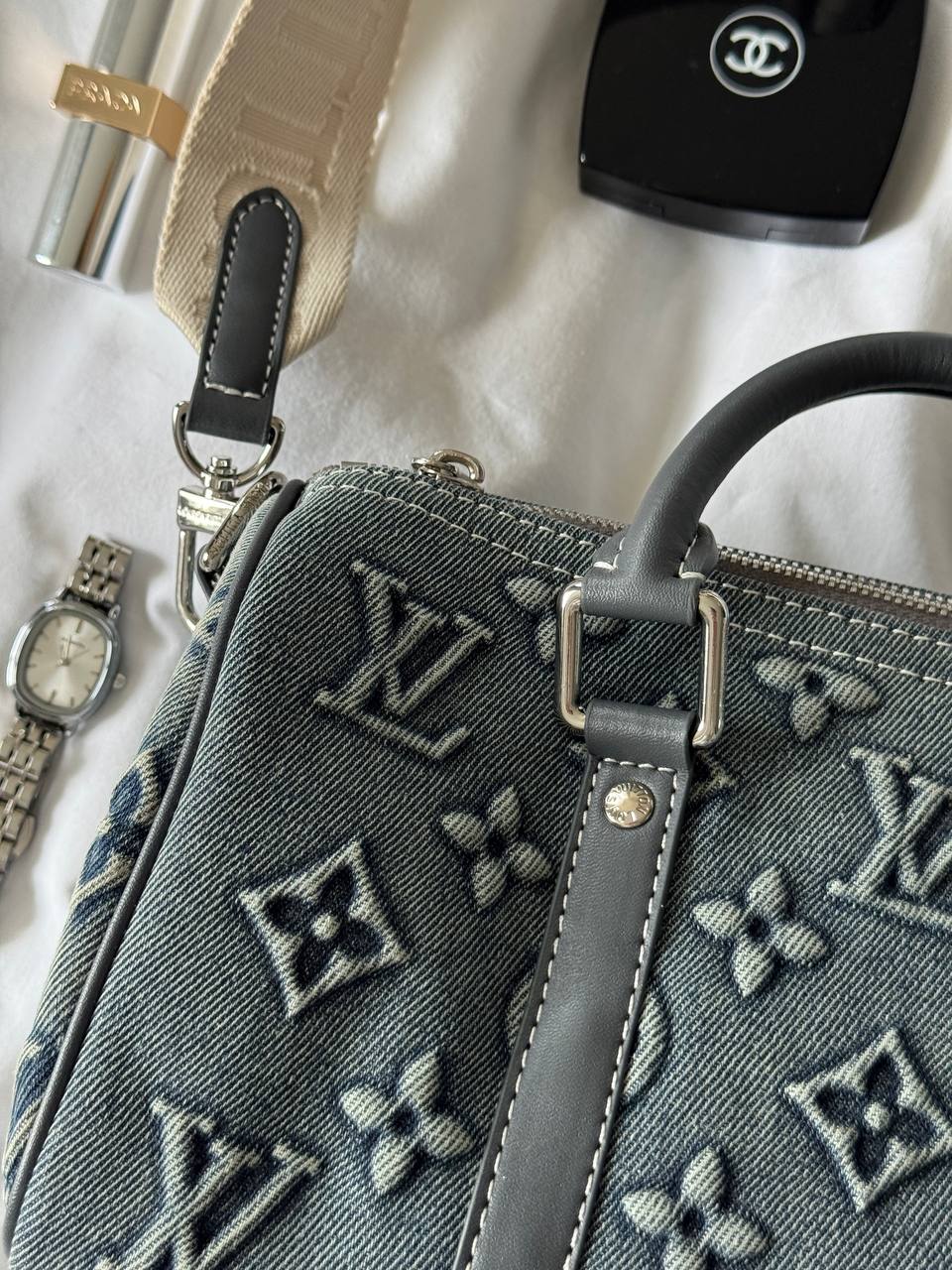 Louis Vuitton Speedy Bandoulière 25 Bag Denim Monogram - 11
