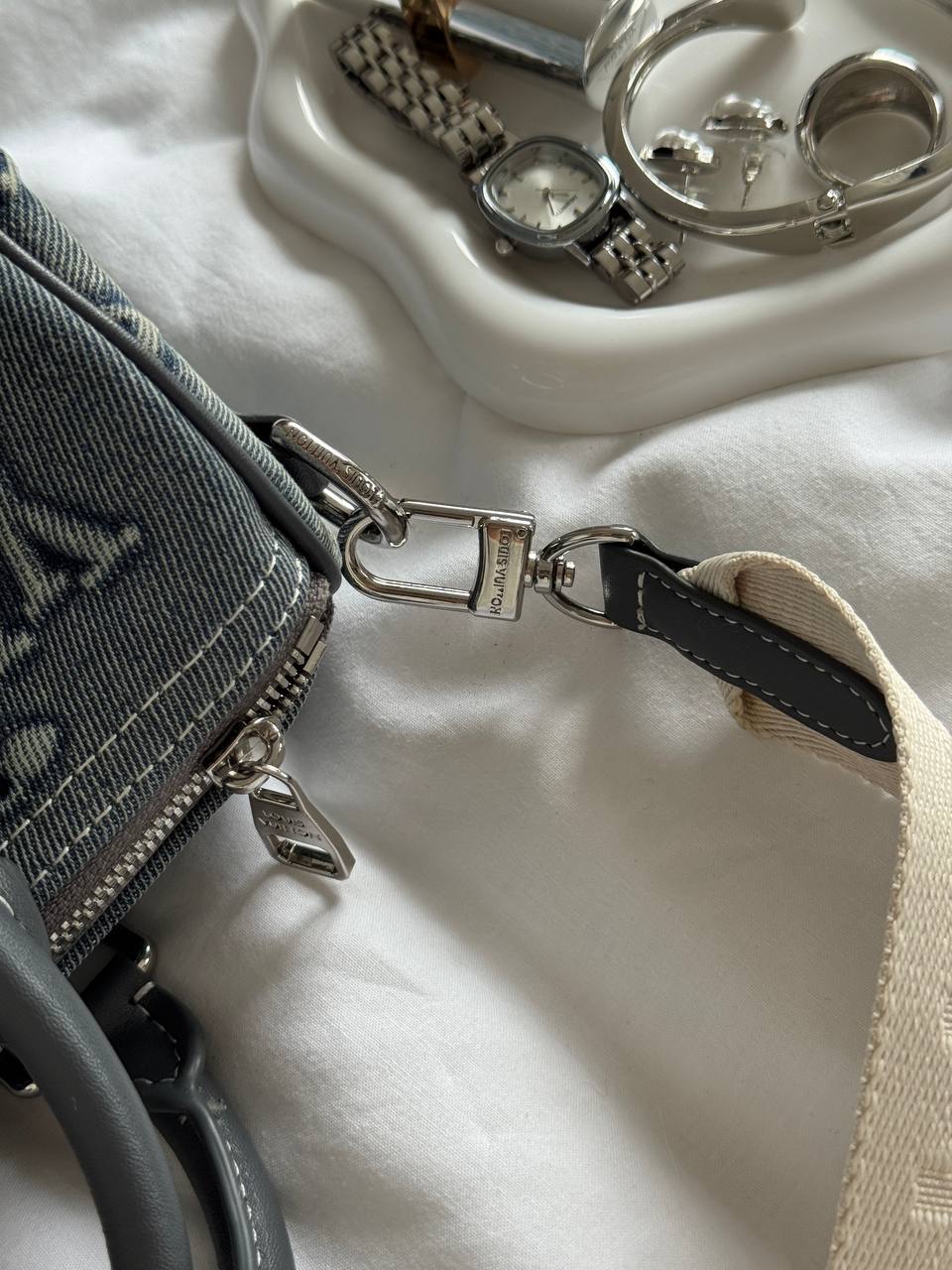 Louis Vuitton Speedy Bandoulière 25 Bag Denim Monogram - 15