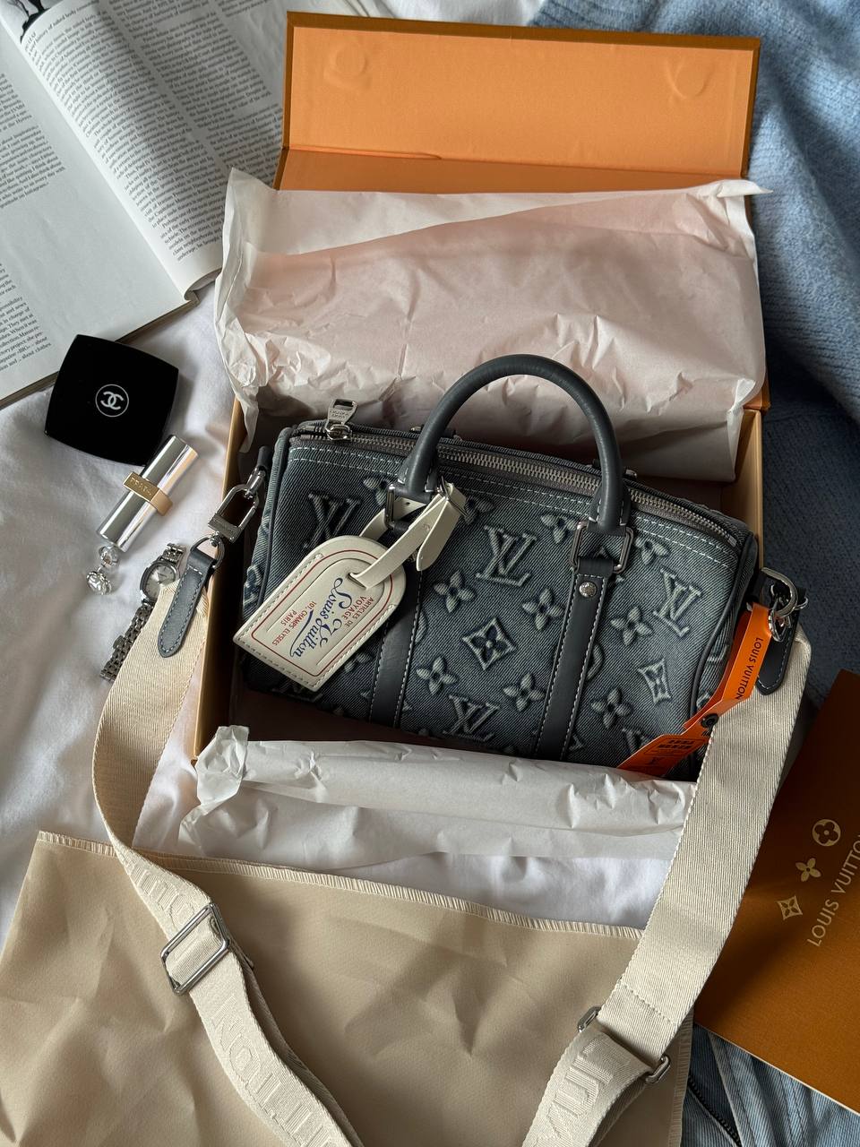 Louis Vuitton Speedy Bandoulière 25 Bag Denim Monogram - 2