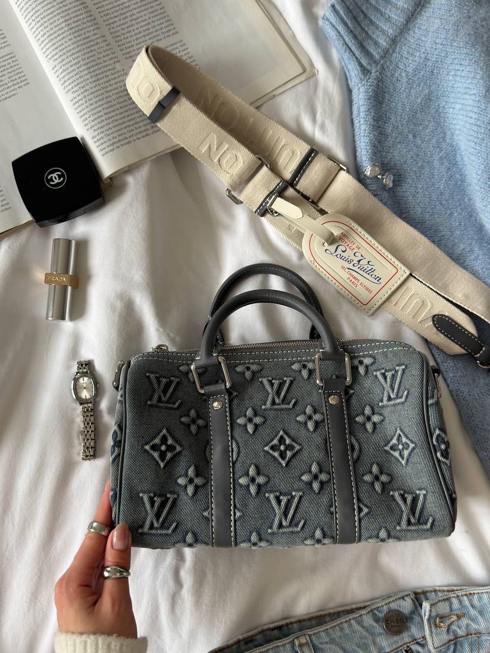 Louis Vuitton Speedy Bandoulière 25 Bag Denim Monogram - 5