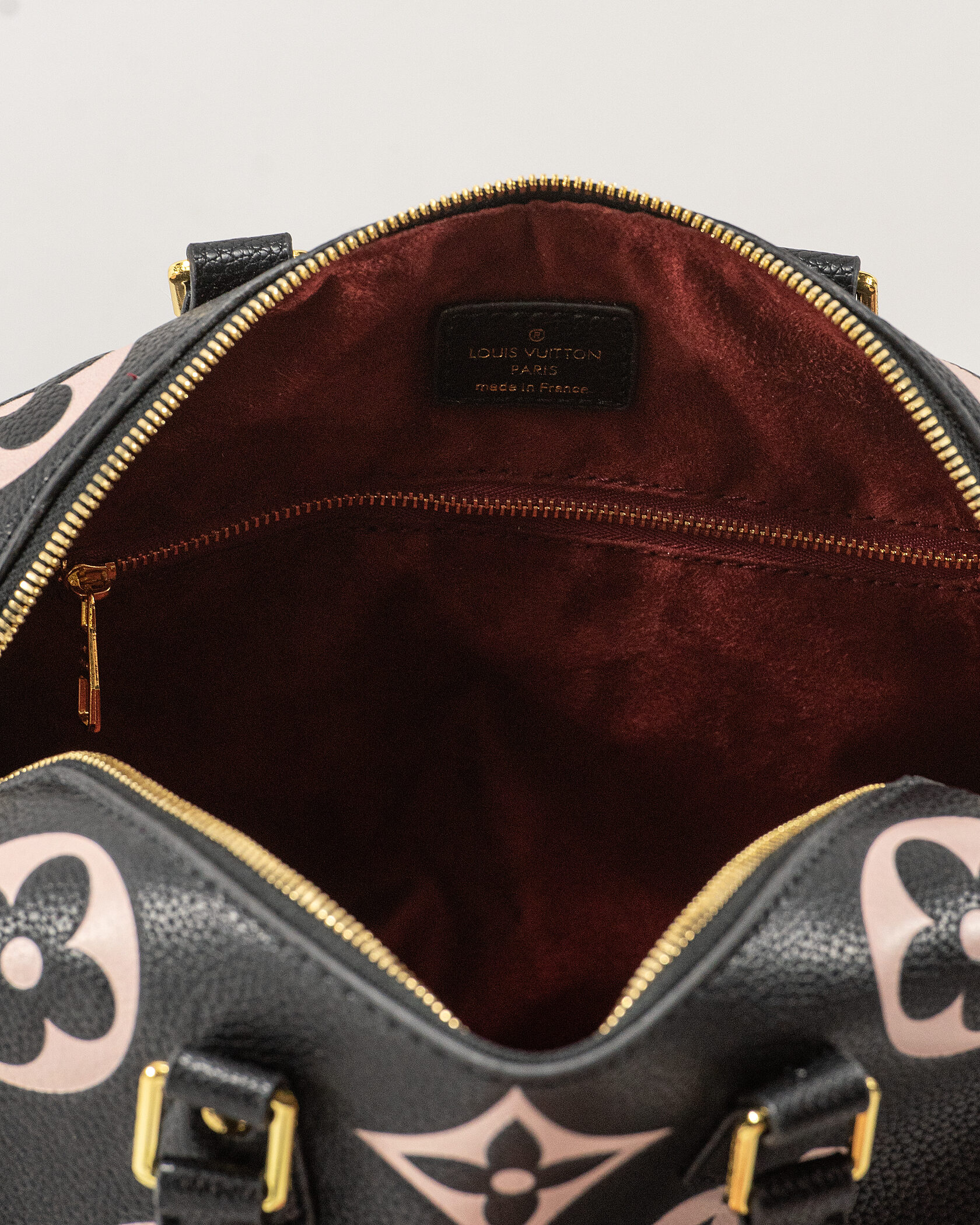 Louis Vuitton Speedy Bandoulière 25 in Black/Pink Monogram Empreinte Leather - 13