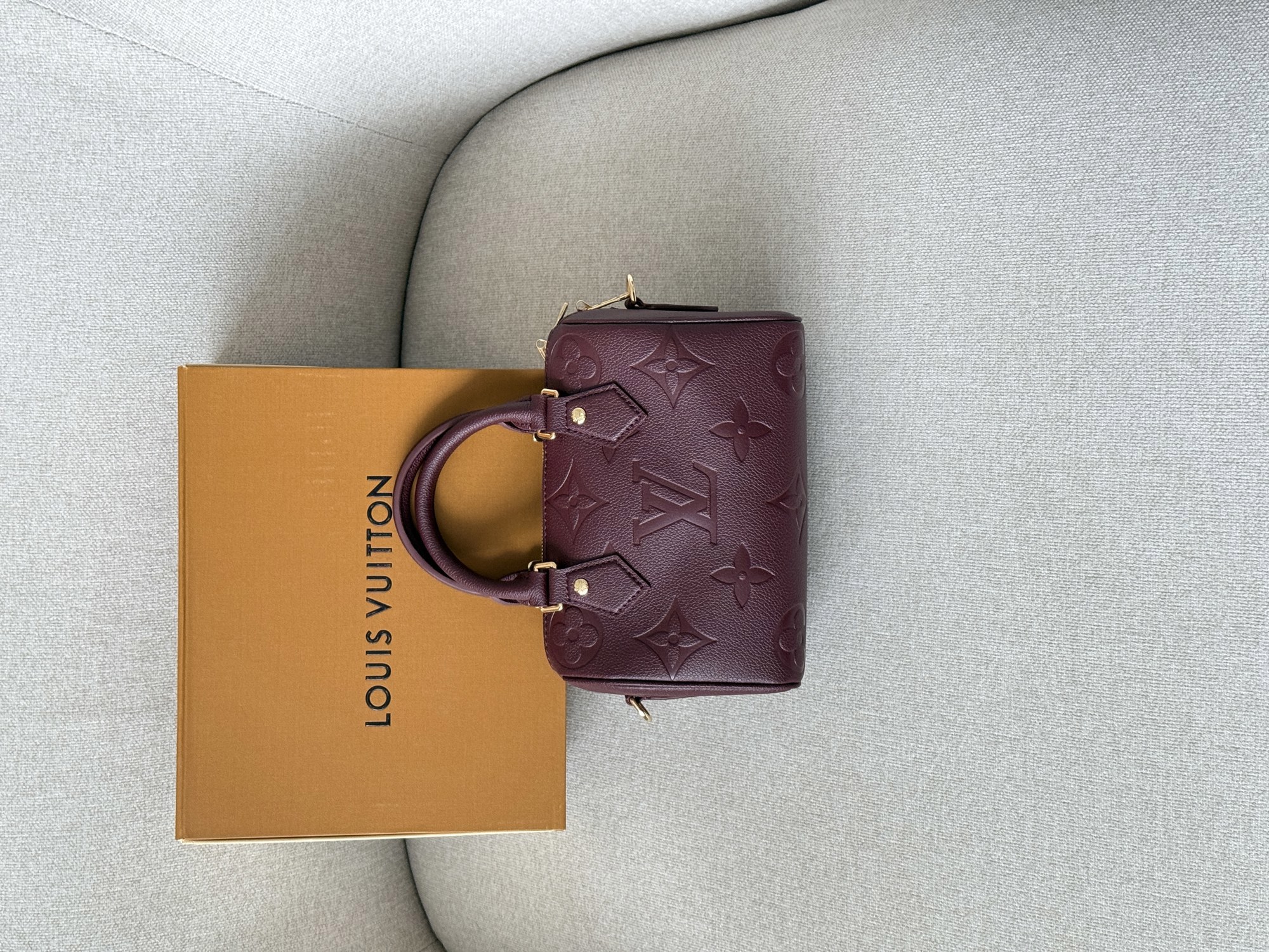 Louis Vuitton Speedy Bandoulière 20 Grenat - 15