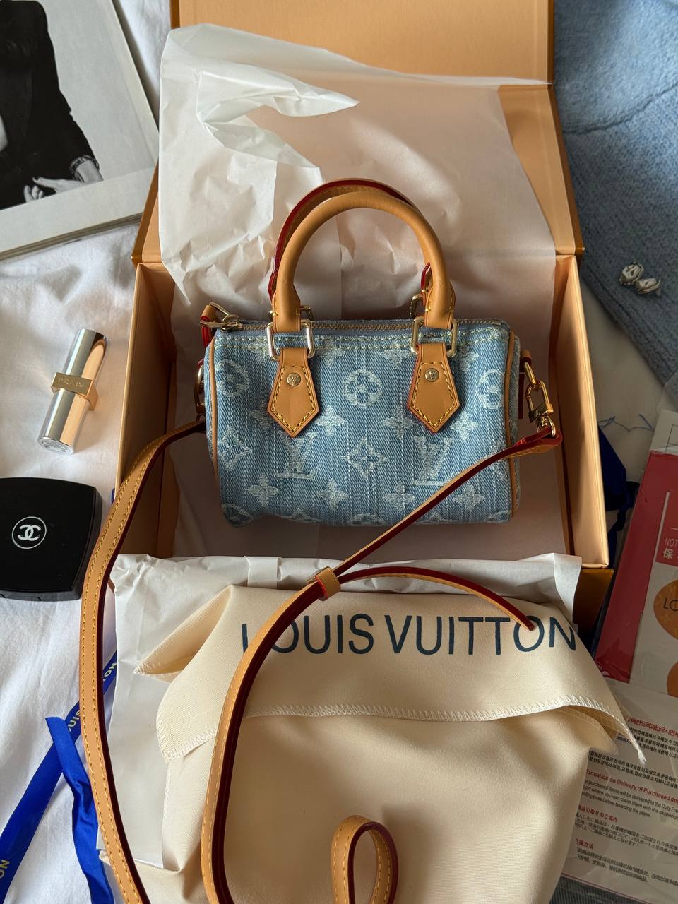 Louis Vuitton Speedy Nano Bag Denim - 2
