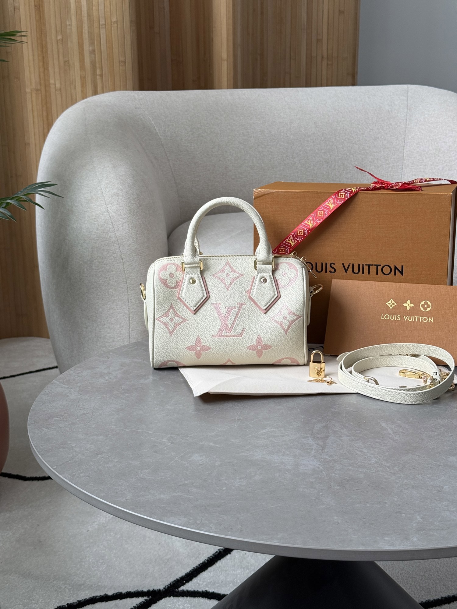 Louis Vuitton Speedy Nano Beige/Pink - 9