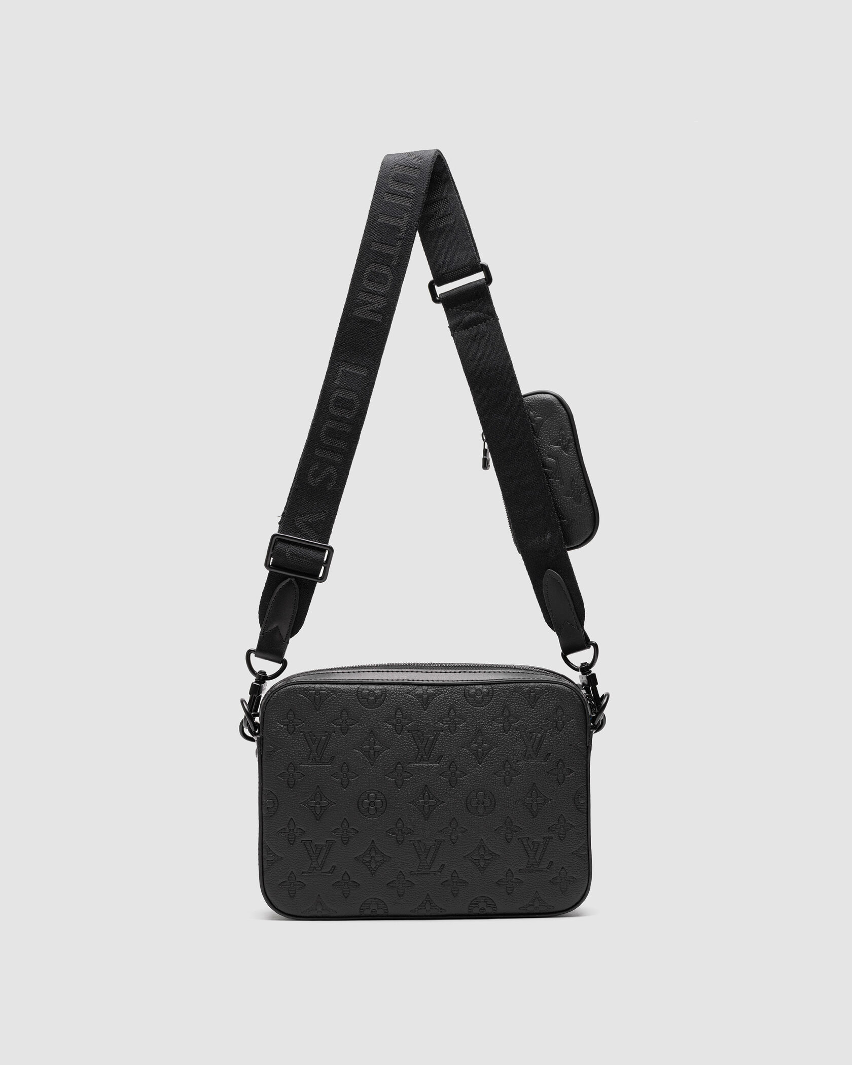 Louis Vuitton Trio Messenger Black Embossing Leather - 4