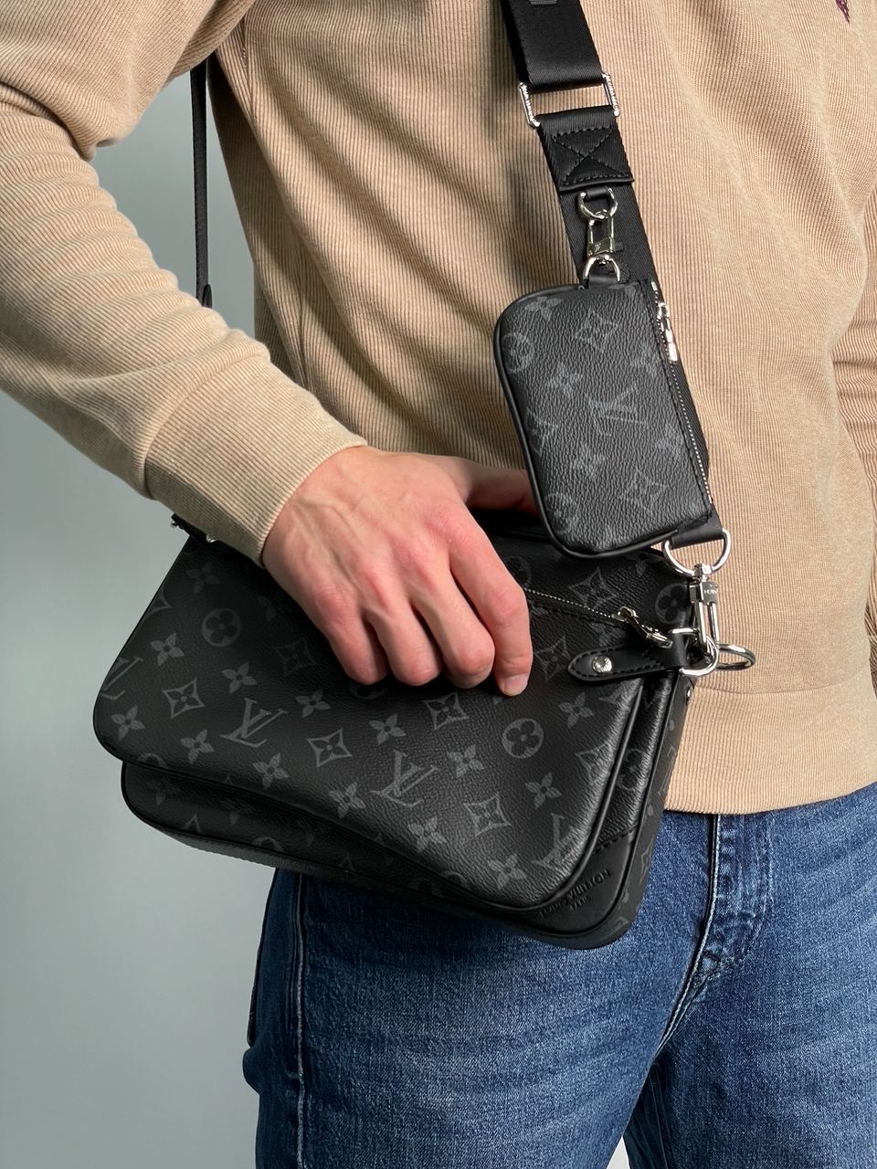Louis Vuitton Trio Messenger Grey/Blue - 4