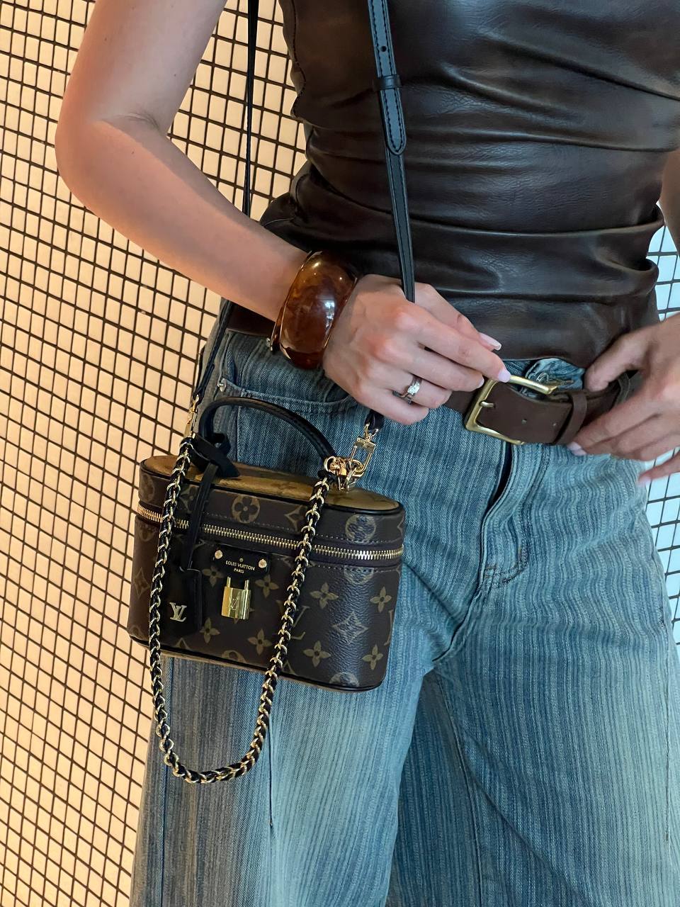 Louis Vuitton Vanity PM Bag Monogram Reverse Coated Canvas Calf - 3