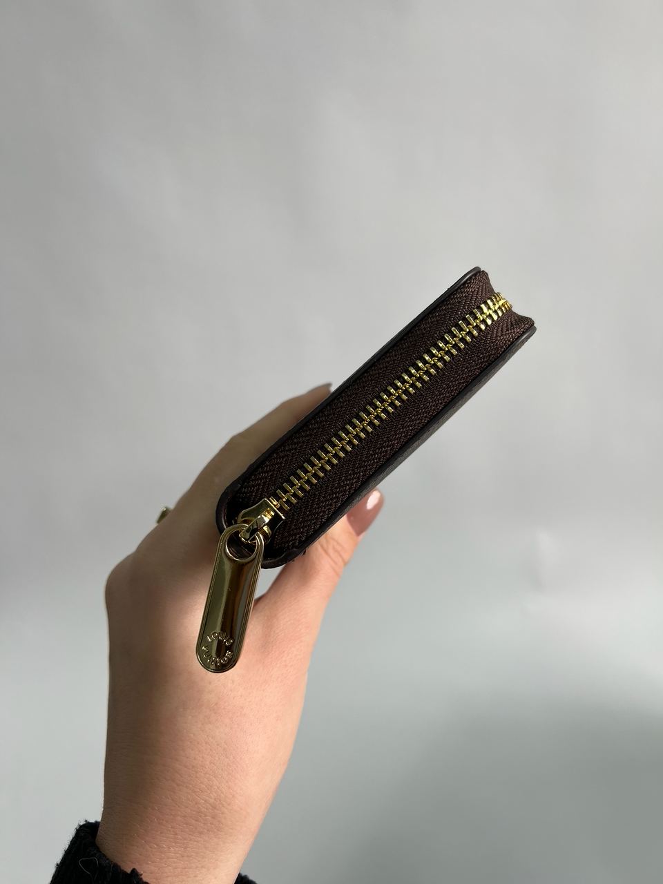 Louis Vuitton Zippy Vertical Wallet Brown Canvas - 10