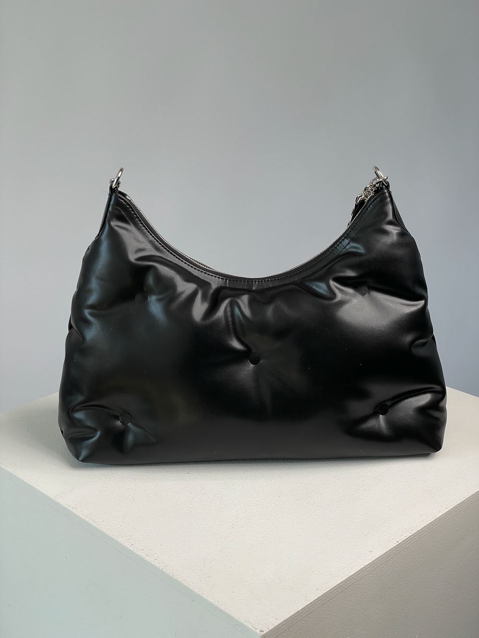 Maison Margiela Black Glam Slam Large Shoulder Bag - 13
