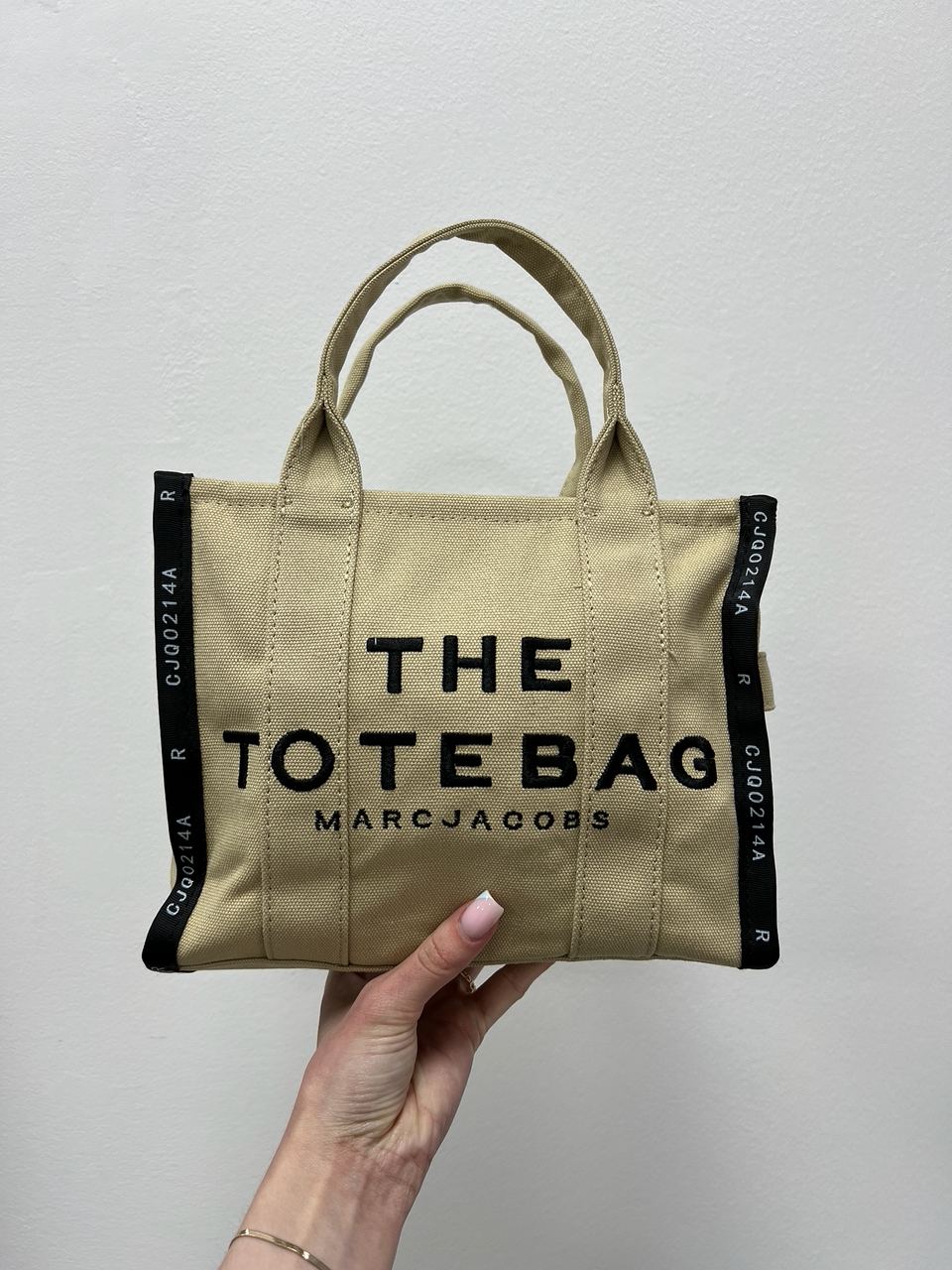 Marc Jacobs The Jacquard Small Tote Bag Beige - 13