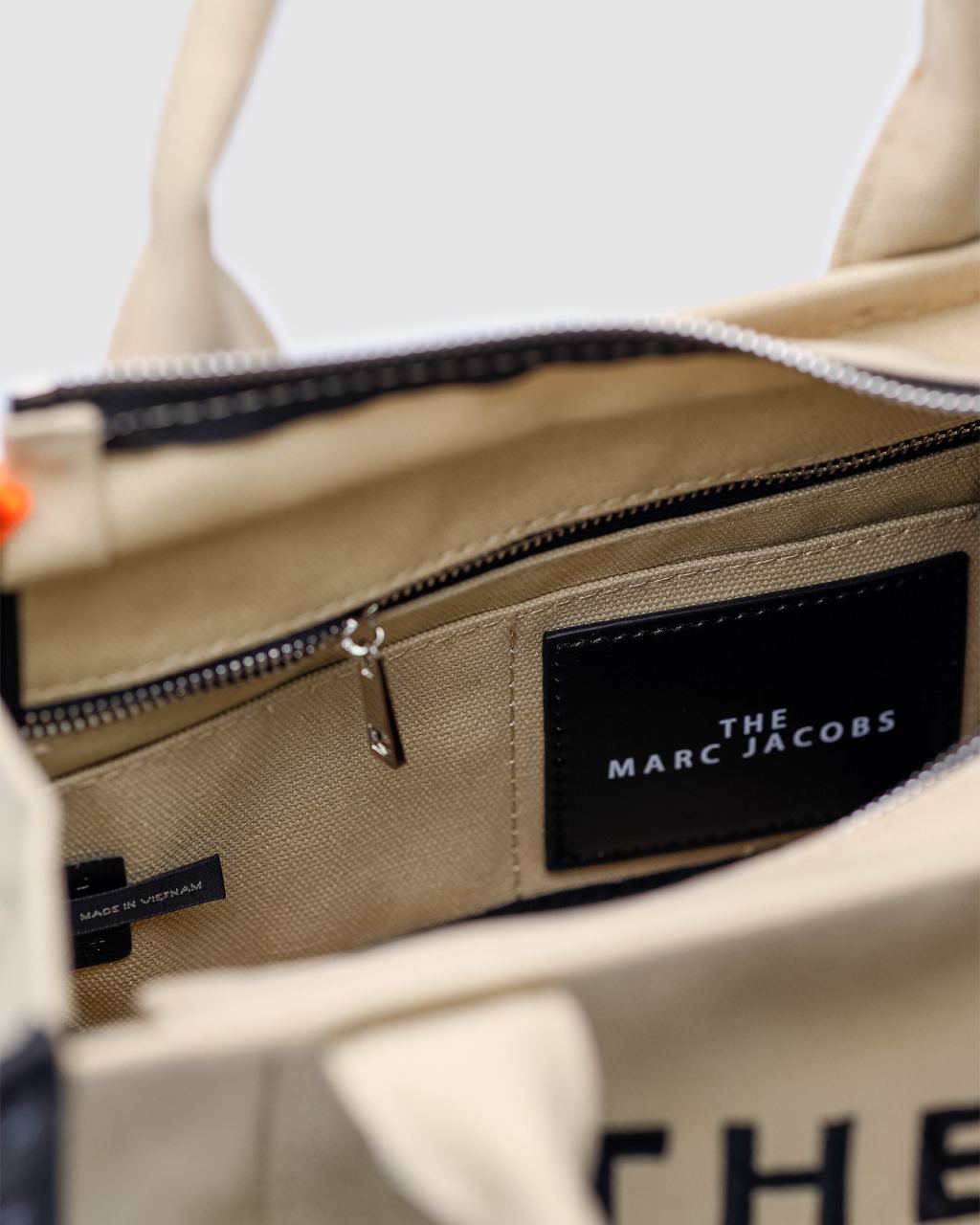 Marc Jacobs The Jacquard Small Tote Bag Beige - 19