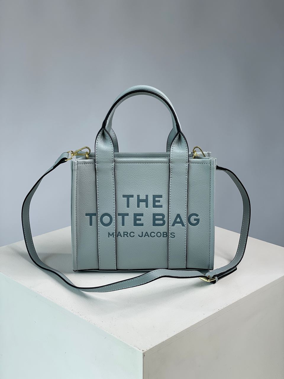 Marc Jacobs The Leather Small Tote Bag Blue - 10