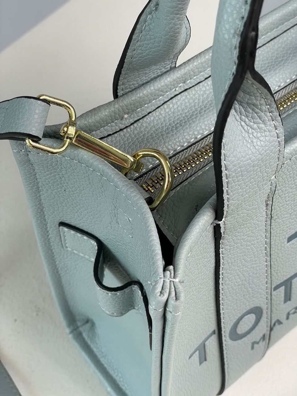 Marc Jacobs The Leather Small Tote Bag Blue - 14