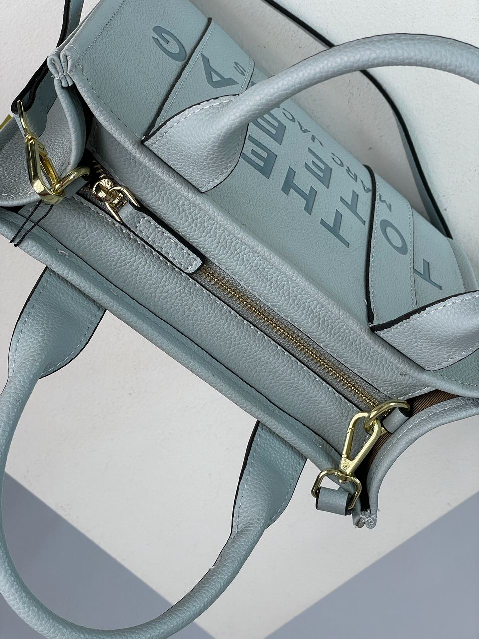 Marc Jacobs The Leather Small Tote Bag Blue - 19