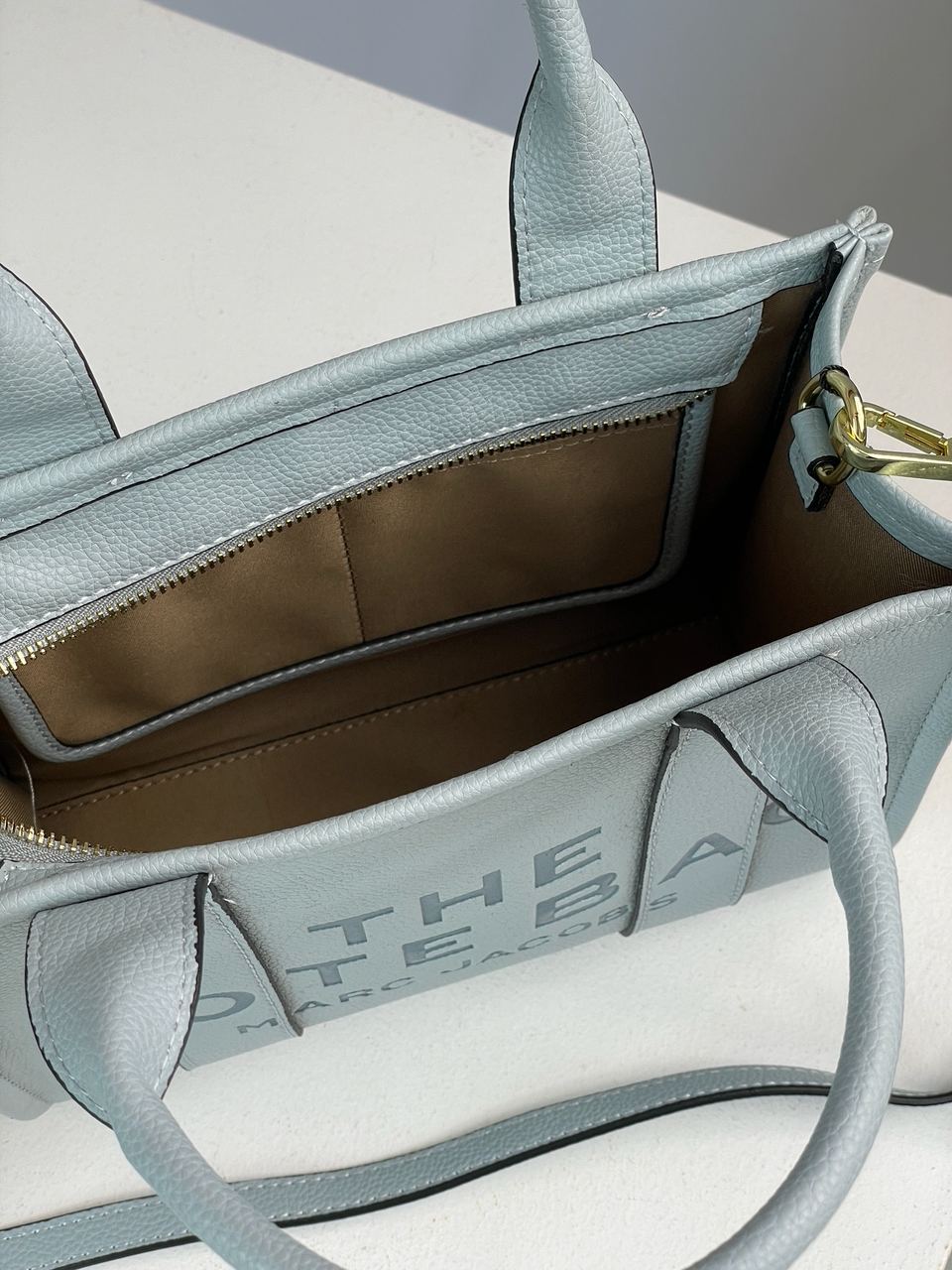 Marc Jacobs The Leather Small Tote Bag Blue - 21