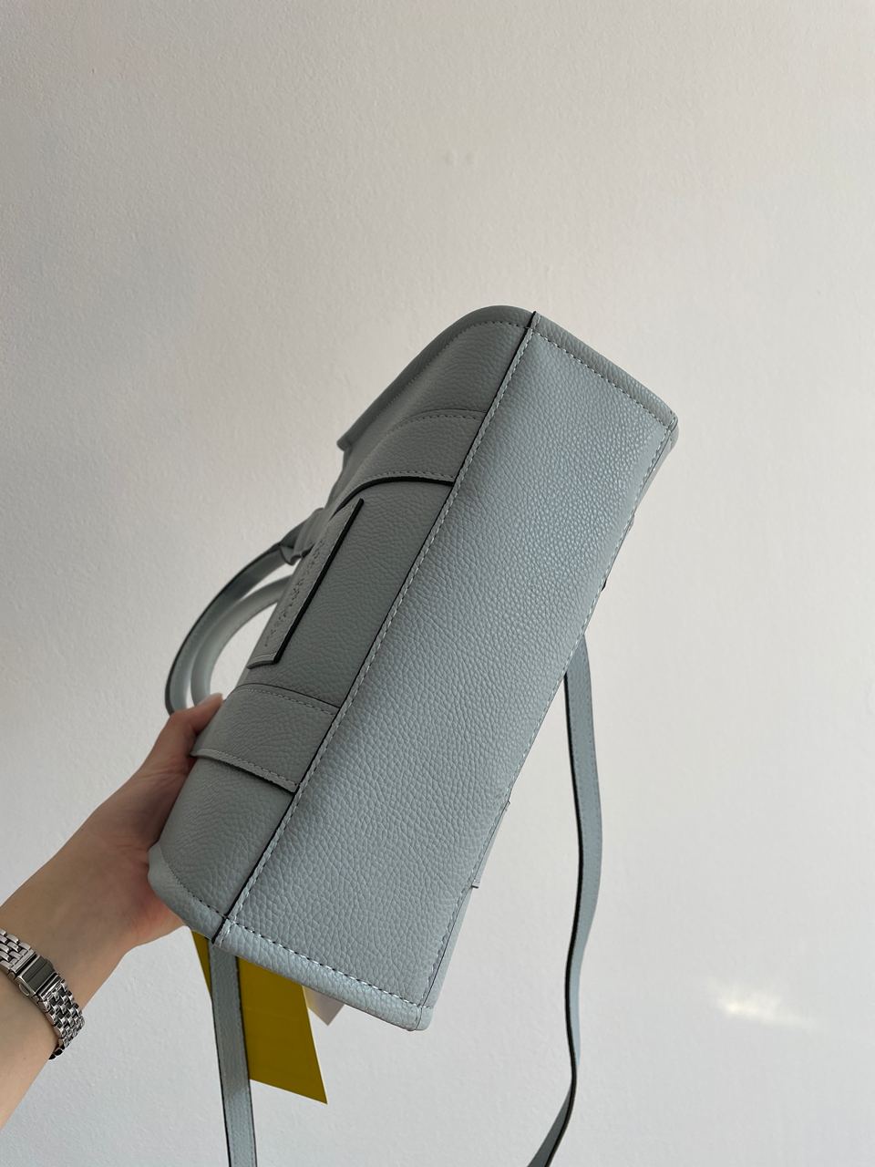 Marc Jacobs The Leather Small Tote Bag Blue - 23