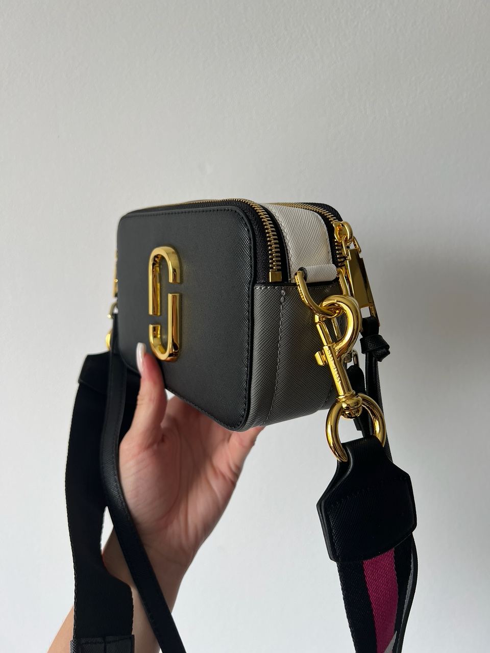 Marc Jacobs The Snapshot Black/Pink Belt - 4