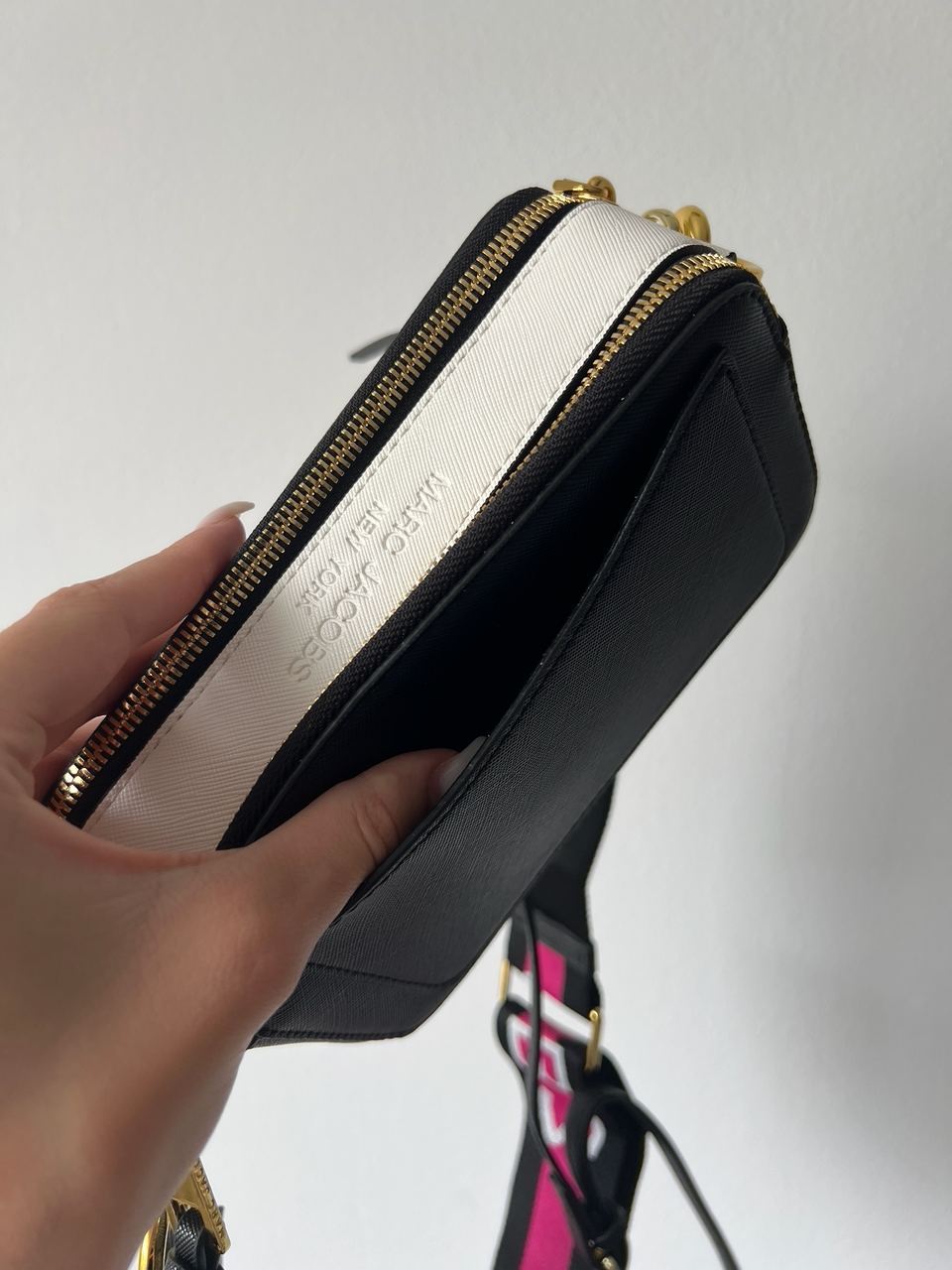 Marc Jacobs The Snapshot Black/Pink Belt - 8