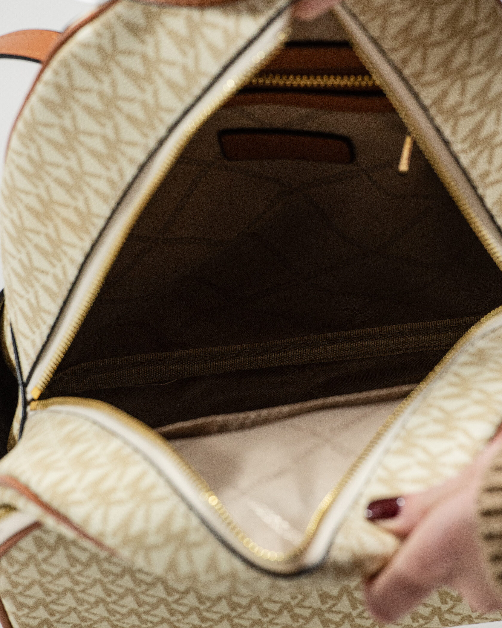 Michael Kors Abbey Medium Logo Backpack - 13