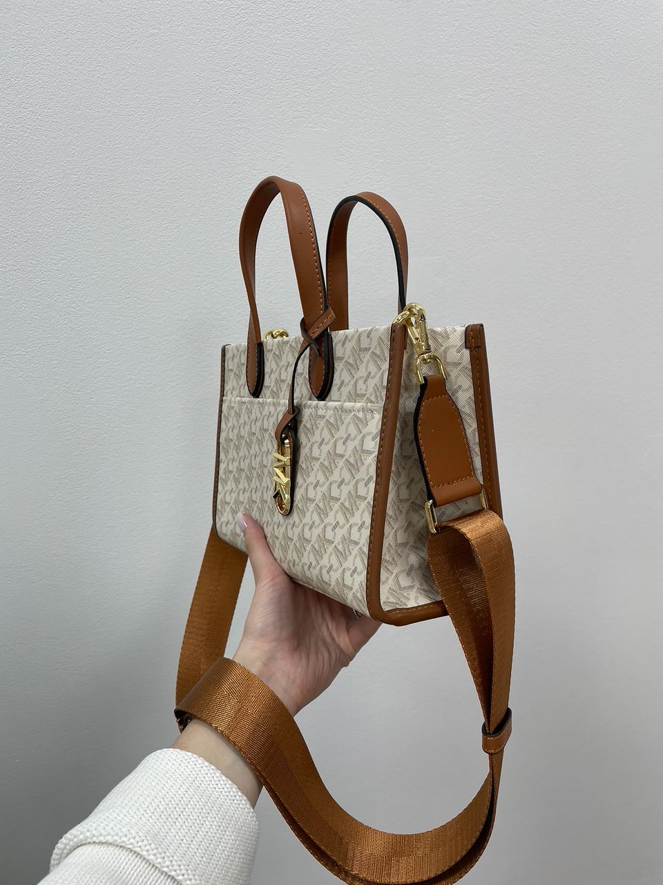 Michael Kors GIGI LG Grab Tote Ivory - 14