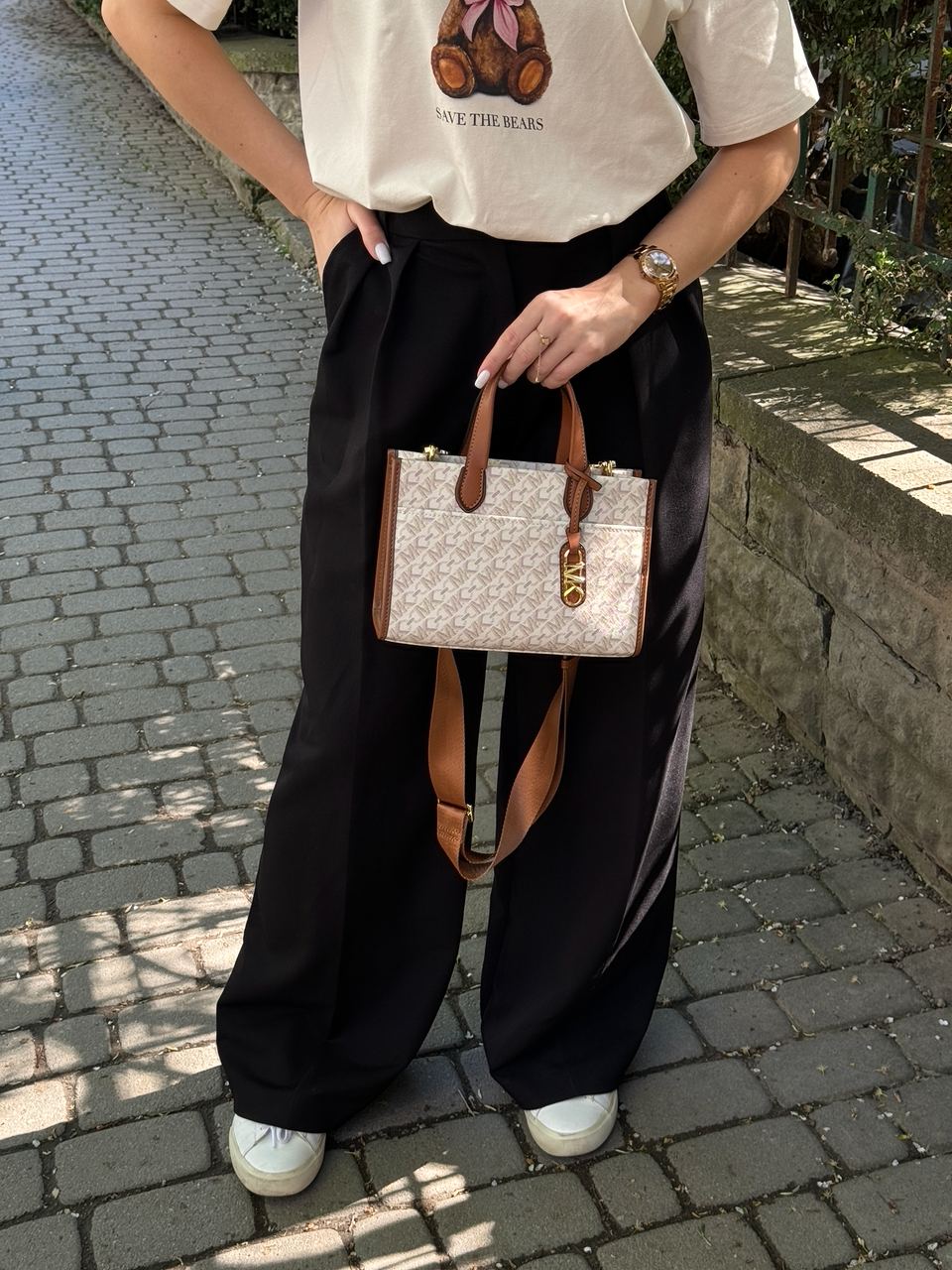 Michael Kors GIGI LG Grab Tote Ivory - 9