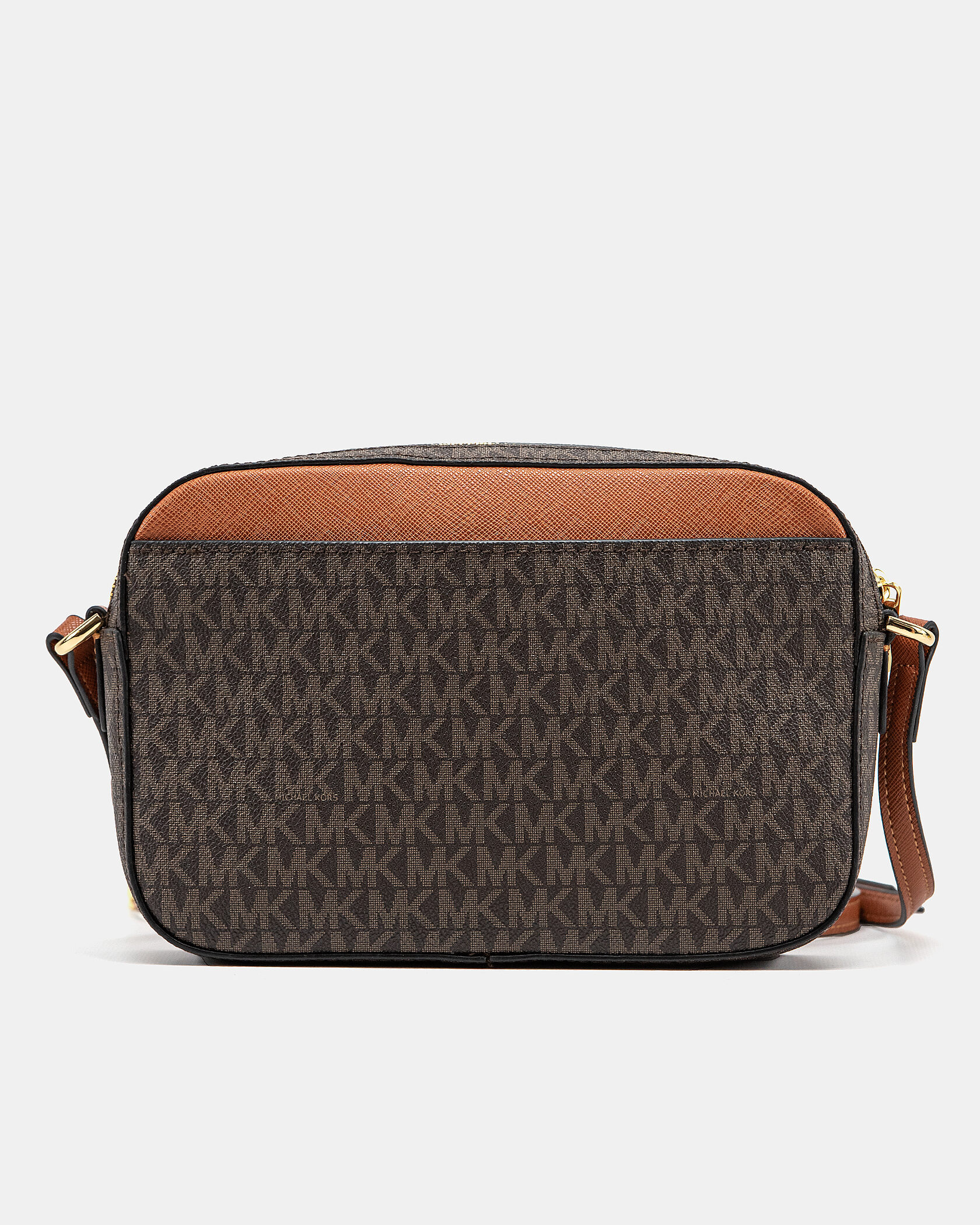 Michael Kors Jet Set Large Logo Crossbody Bag Brown - 11