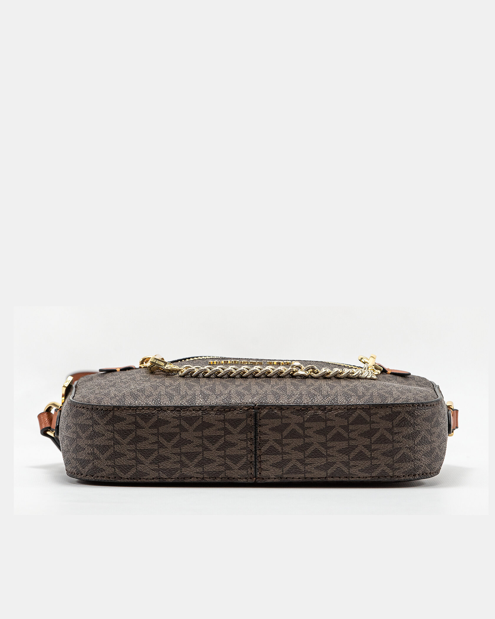 Michael Kors Jet Set Large Logo Crossbody Bag Brown - 13