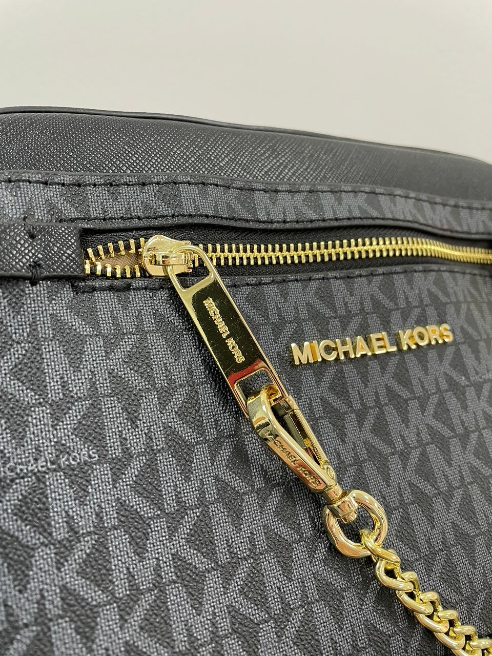Michael Kors Jet Set Large Logo Crossbody Bag Grey - 12