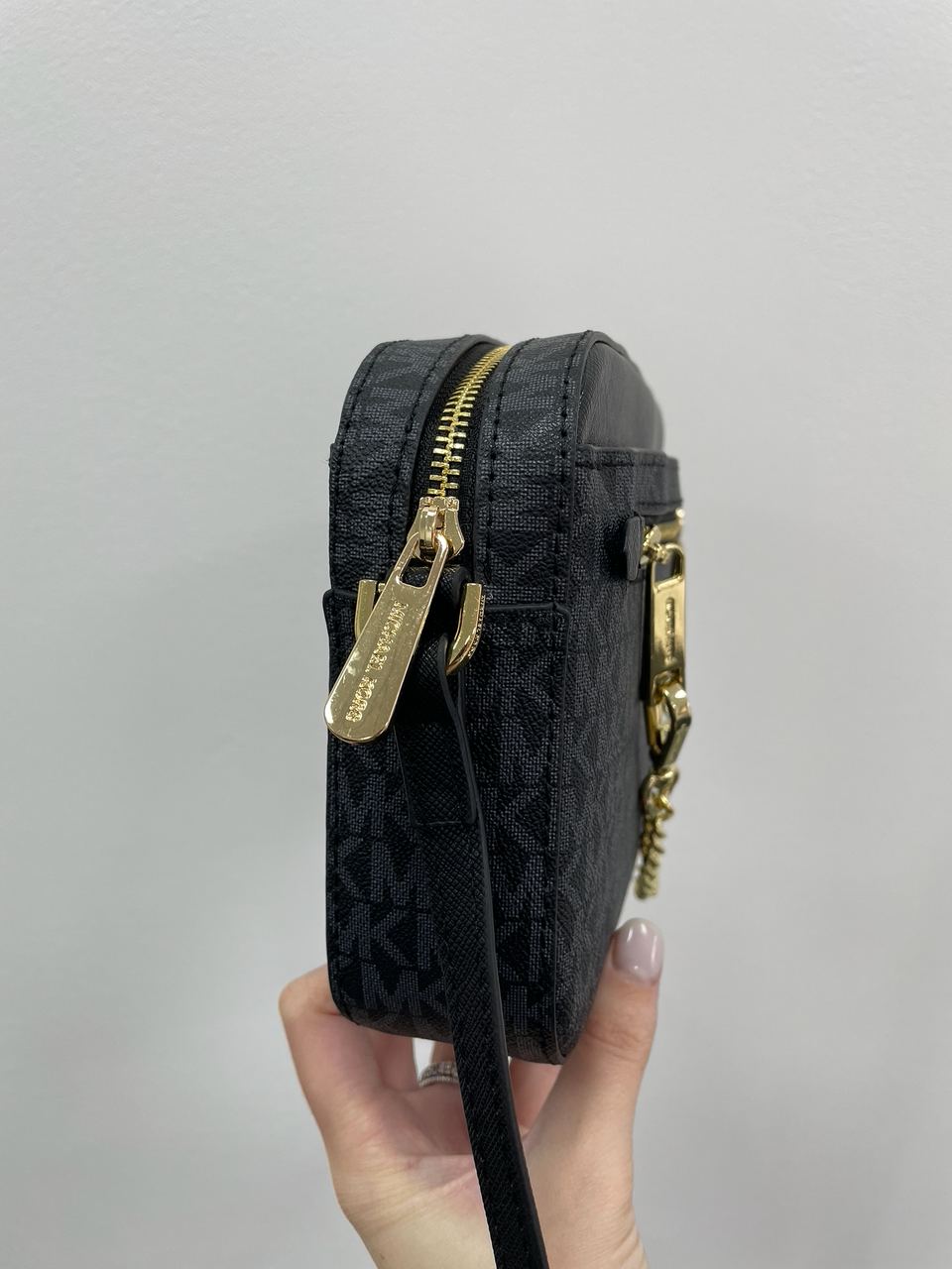 Michael Kors Jet Set Large Logo Crossbody Bag Grey - 9