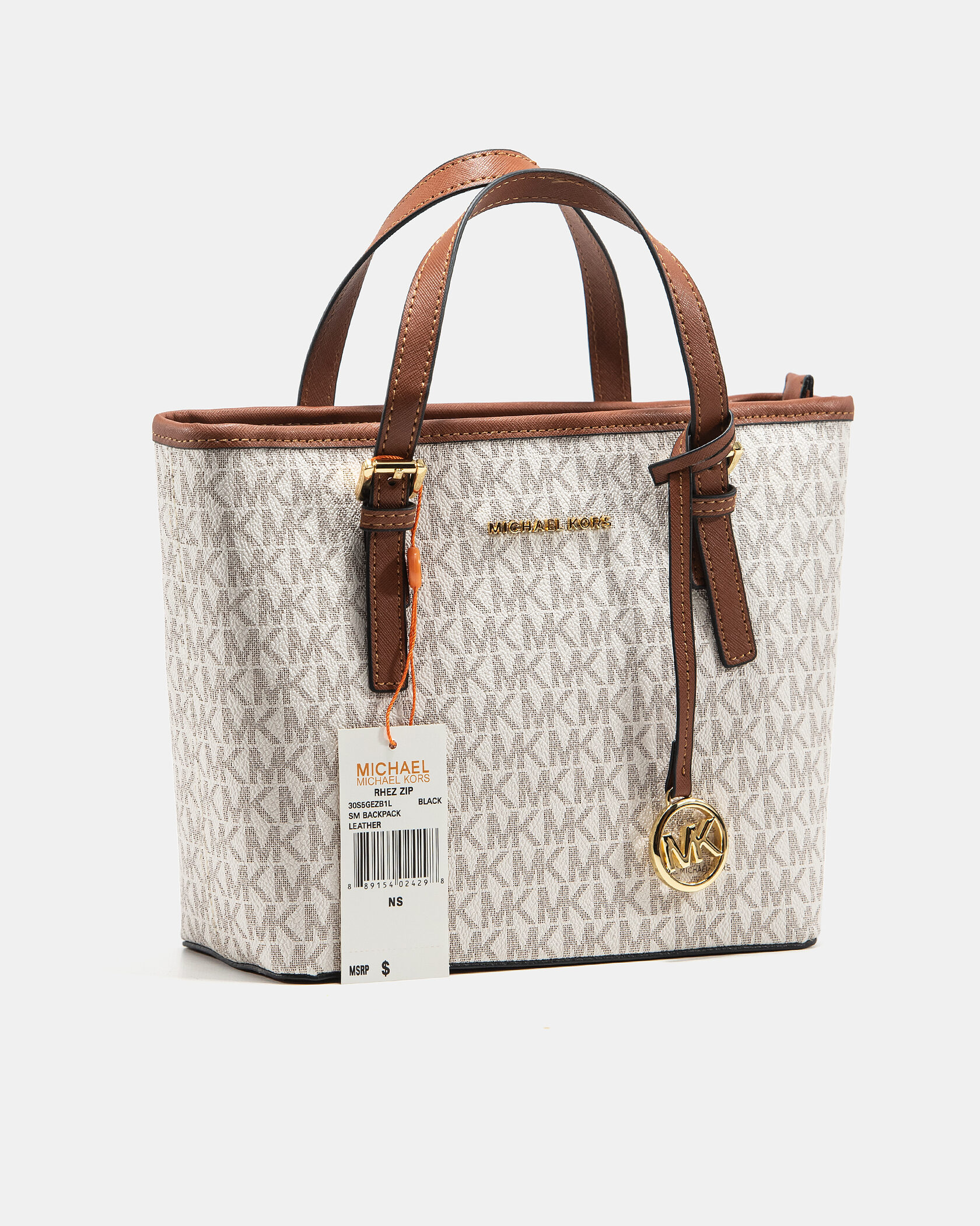 Michael Kors Jet Set Travel Extra-Small Logo Top-Zip Tote - 5