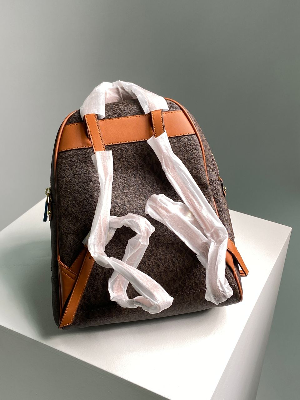 Michael Kors Large Rhea Logo Backpack Brown - 11