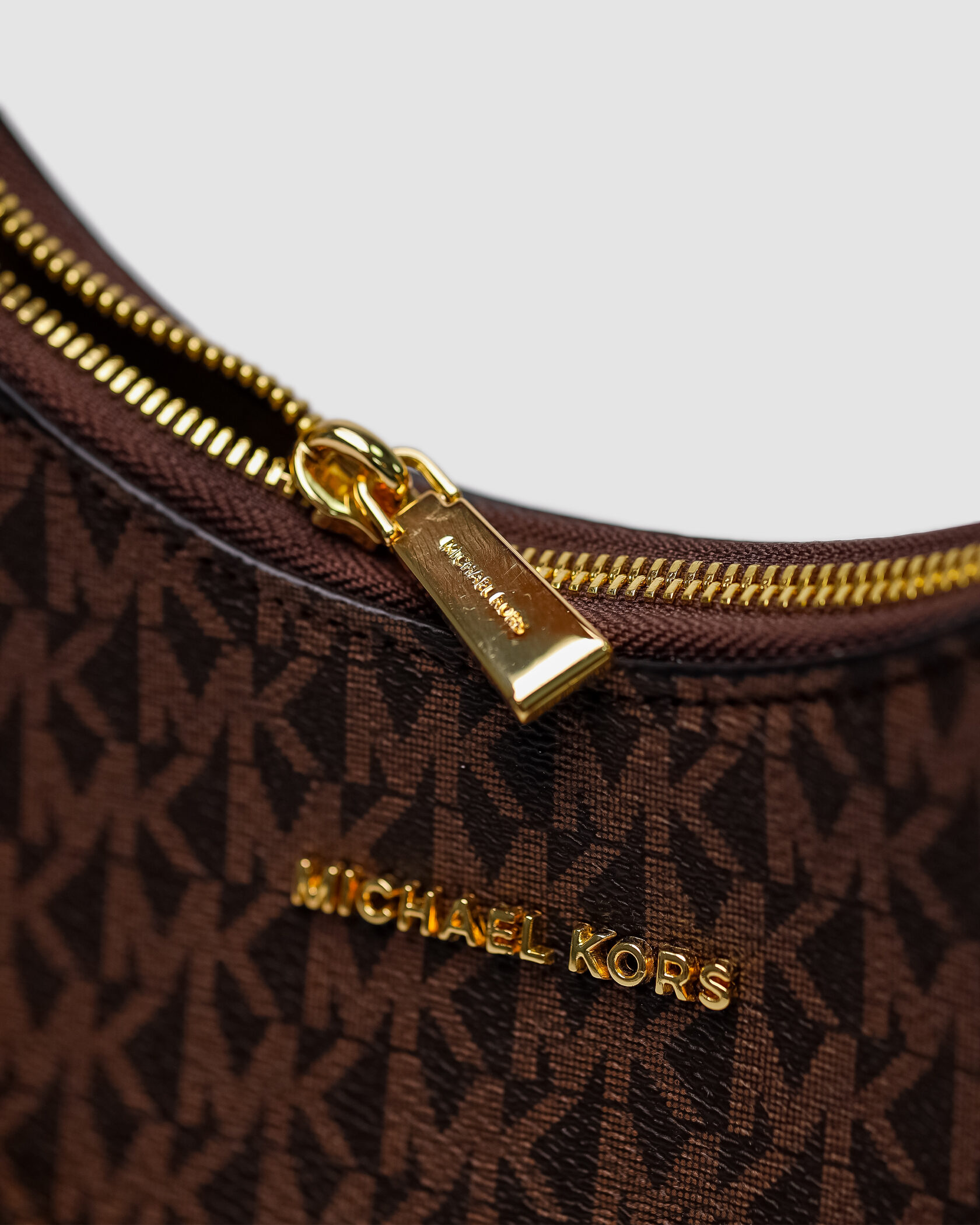 Michael Kors Wilma Signature Logo Crossbody Bag Brown - 11