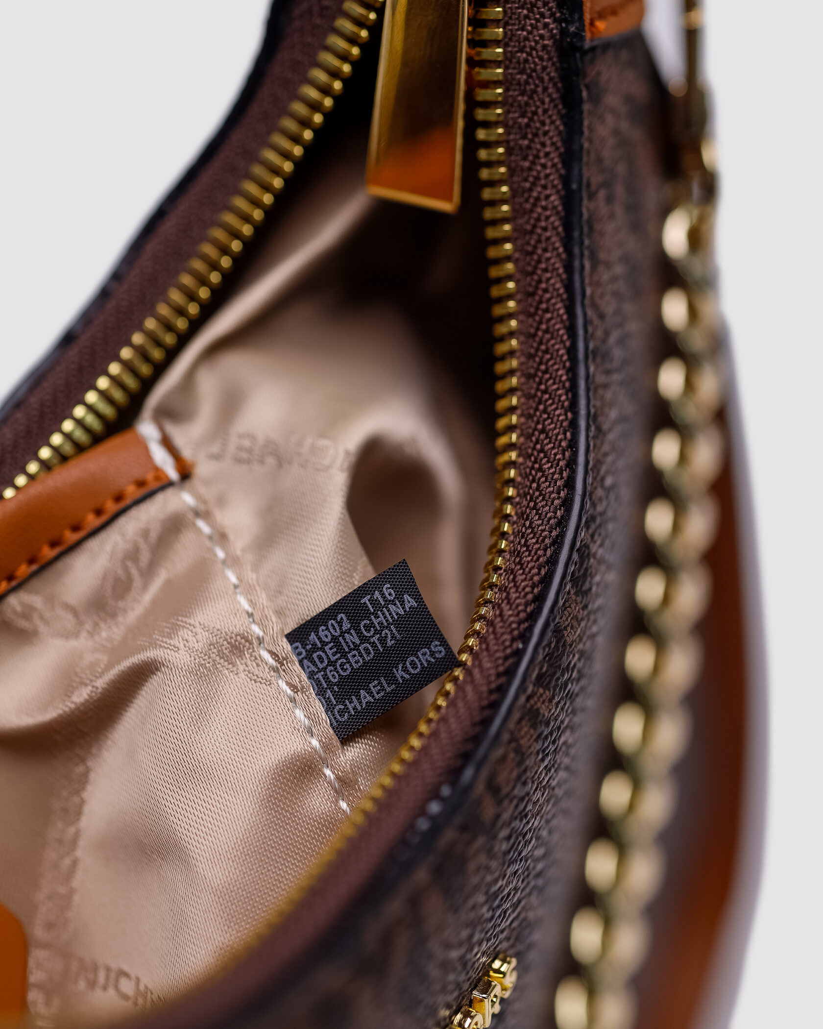 Michael Kors Wilma Signature Logo Crossbody Bag Brown - 14