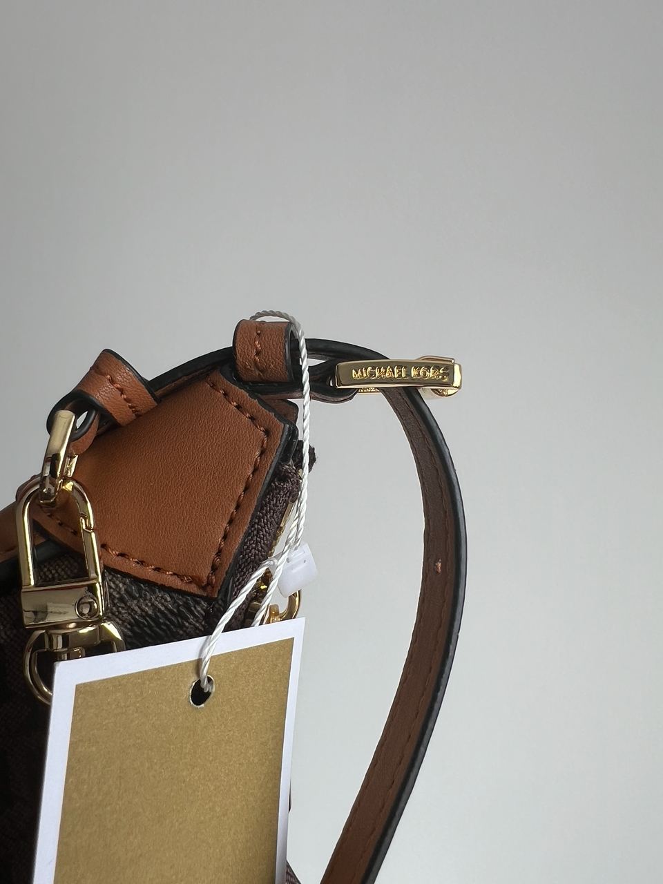 Michael Kors Wilma Signature Logo Crossbody Bag Brown - 16