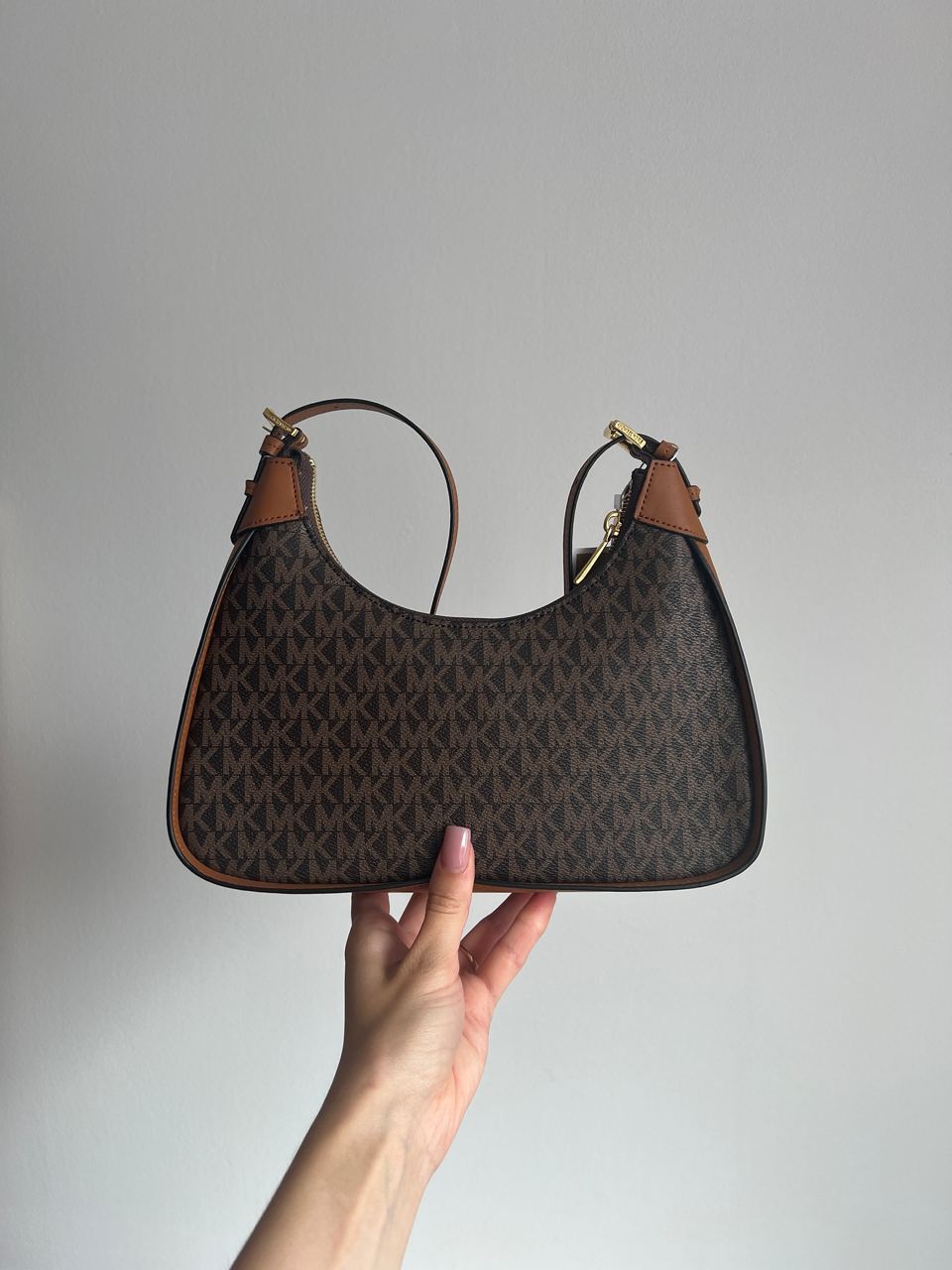 Michael Kors Wilma Signature Logo Crossbody Bag Brown - 6