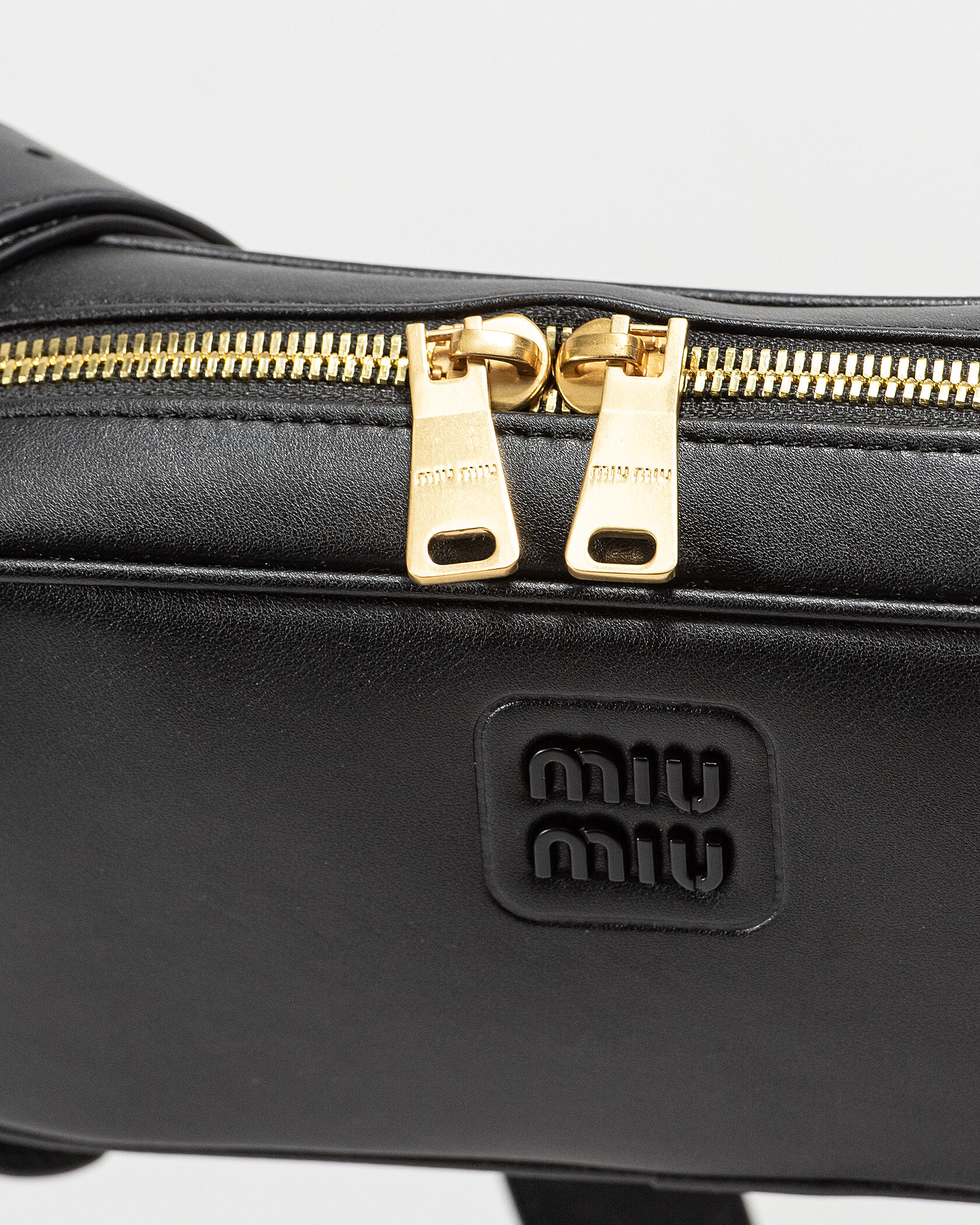 Miu Miu Arcadie Leather Bag Black - 12