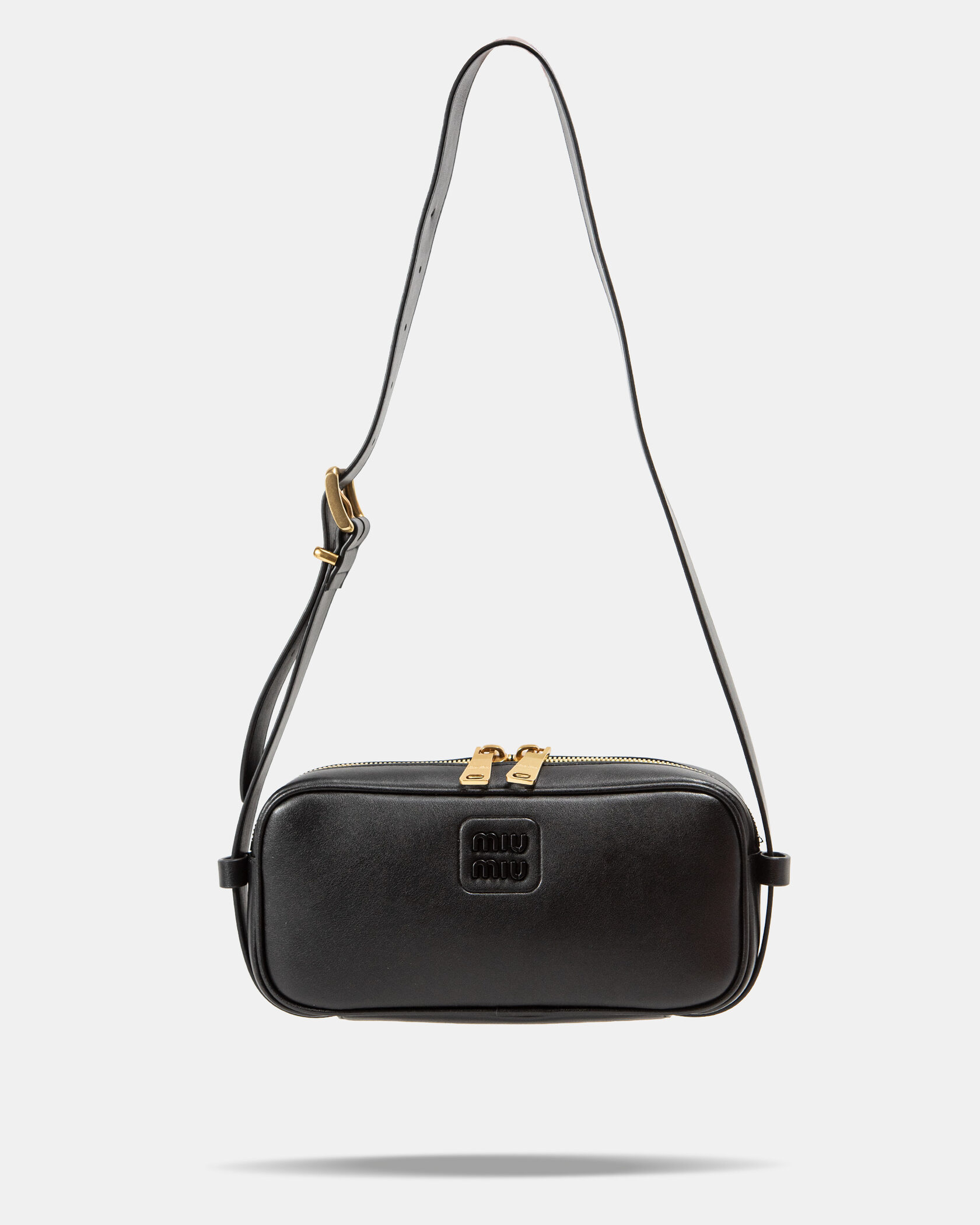Miu Miu Arcadie Leather Bag Black - 6