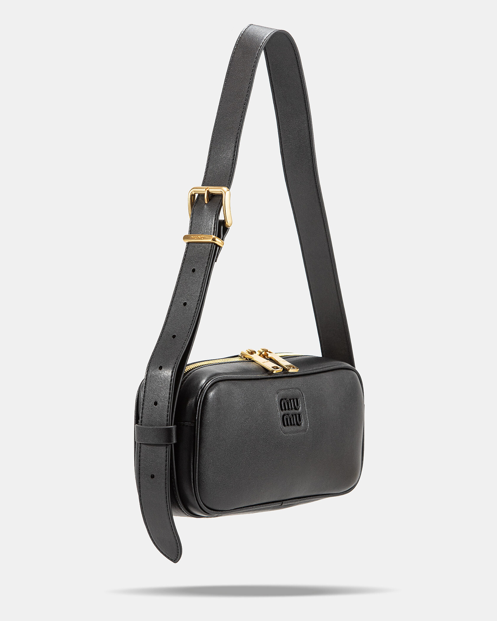 Miu Miu Arcadie Leather Bag Black - 7