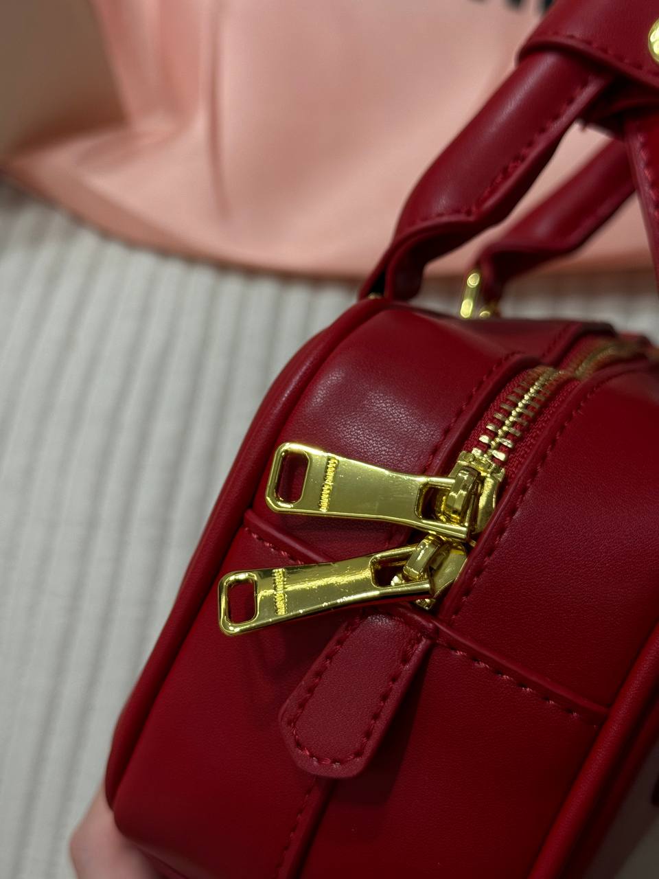 Miu Miu Arcadie Leather Bag Red - 6