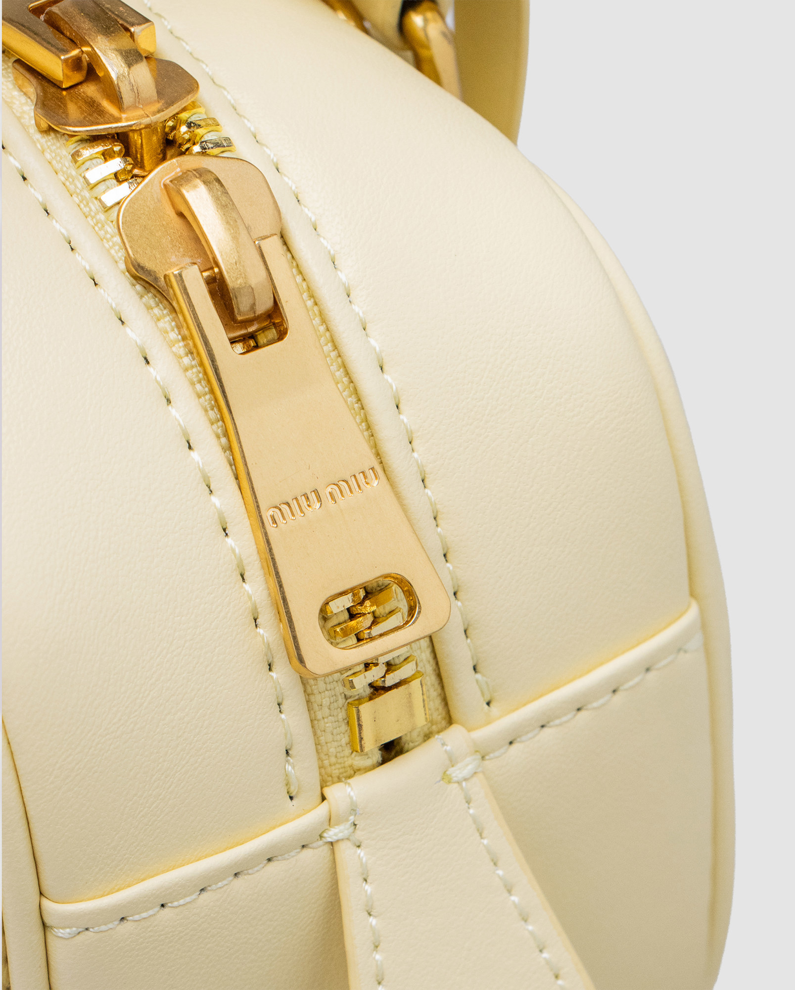 Miu Miu Arcadie Matelassé Nappa Leather Bag Yellow - 5