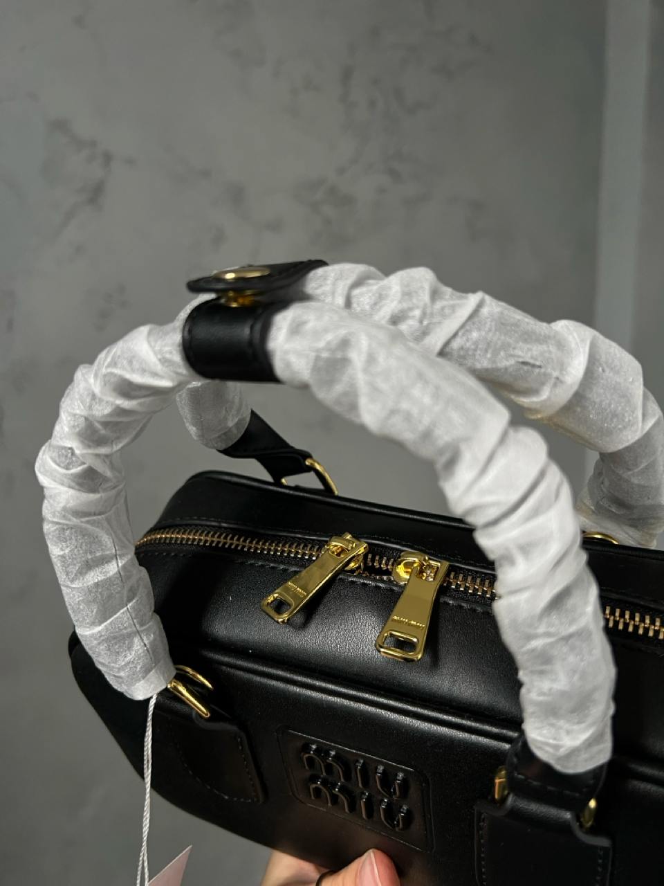 Miu Miu Arcadie Mini Leather Bag Black - 6