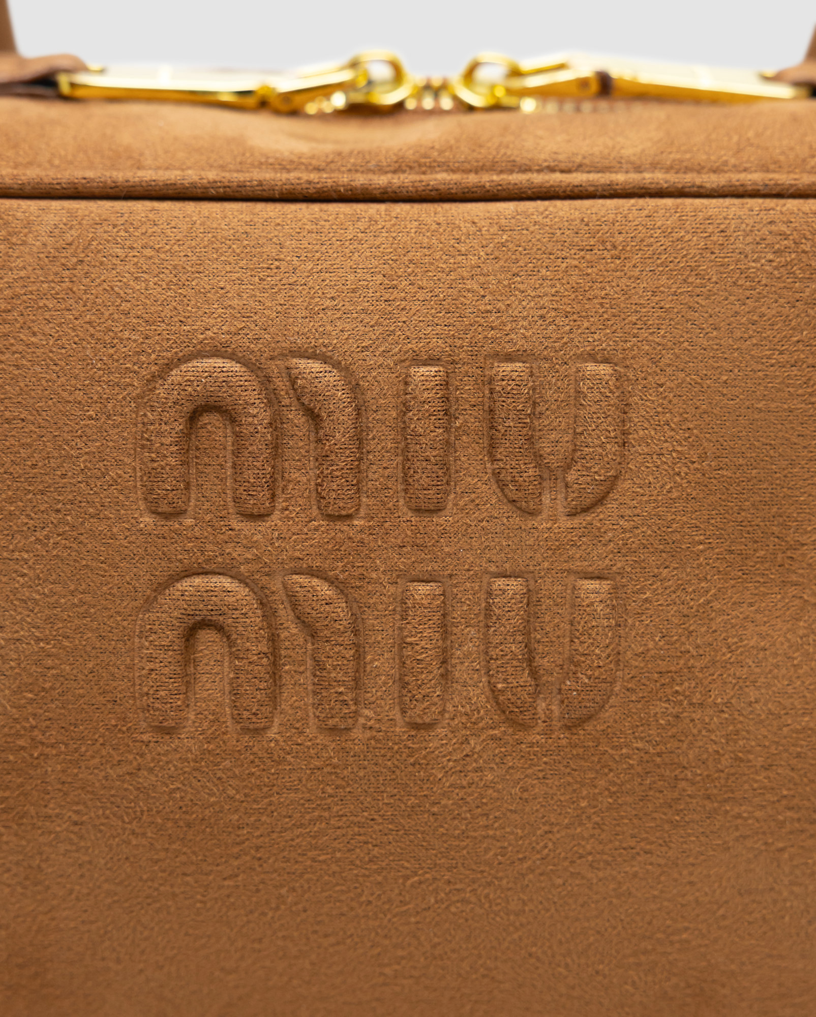 Miu Miu Arcadie Textile Bag Brown - 4