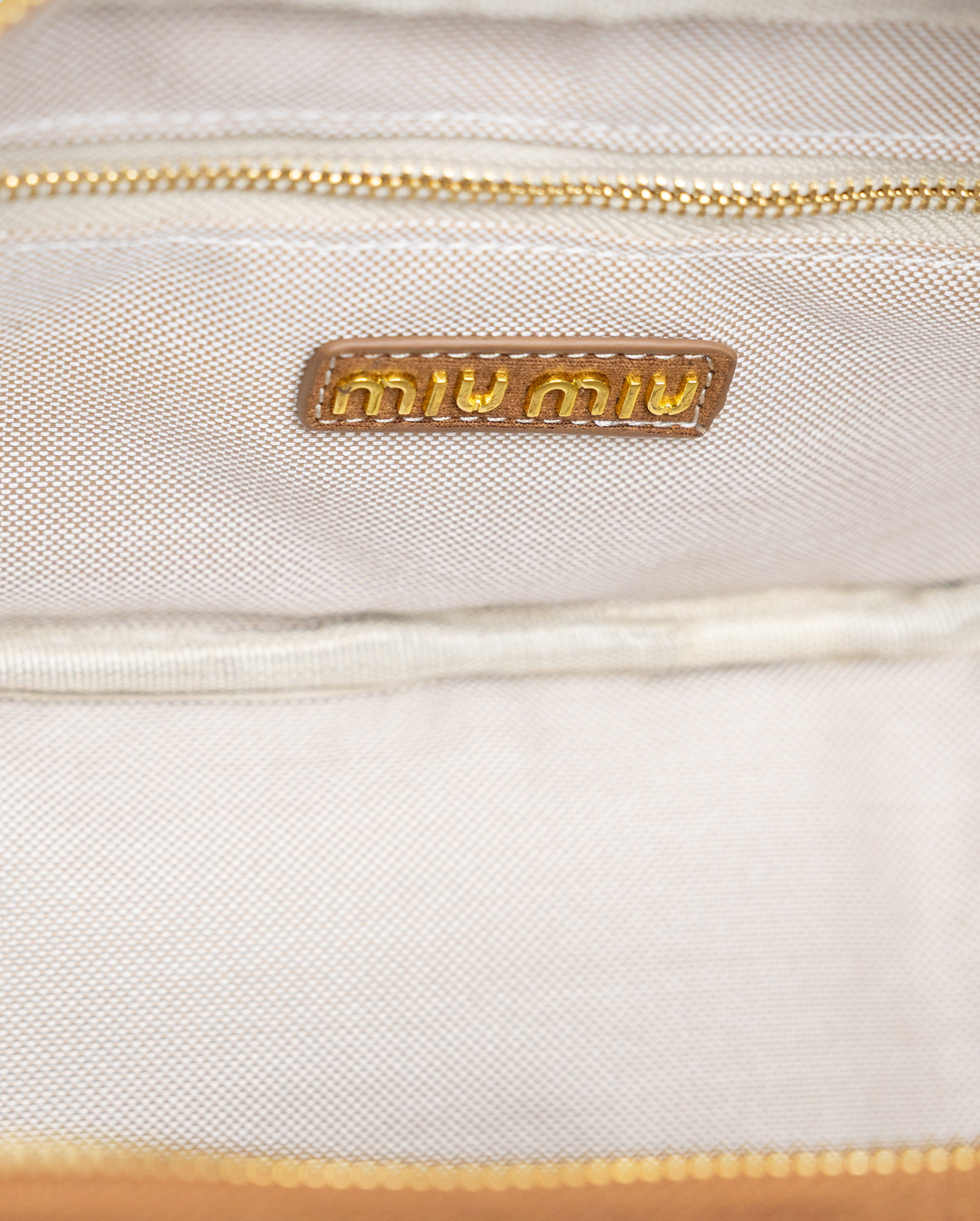 Miu Miu Arcadie Textile Bag Brown - 6
