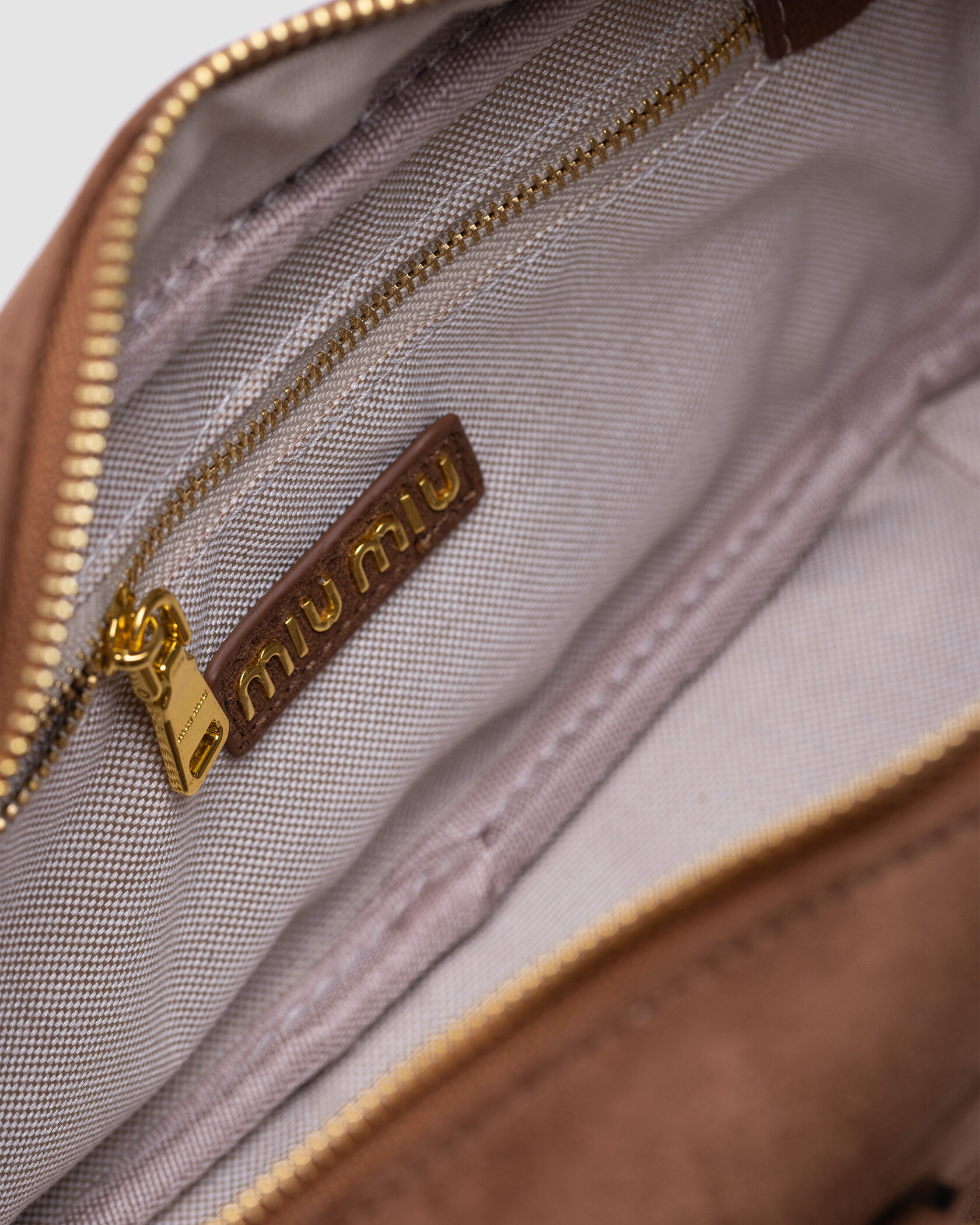 Miu Miu Arcadie Textile Bag Brown - 14