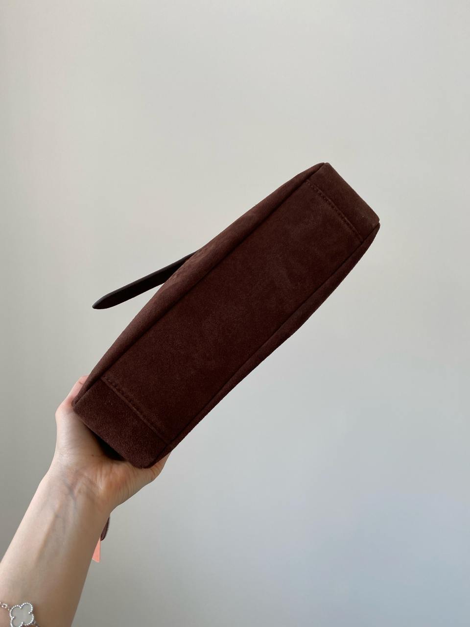 Miu Miu Aventure Nappa Leather Bag Chocolate Suede - 12