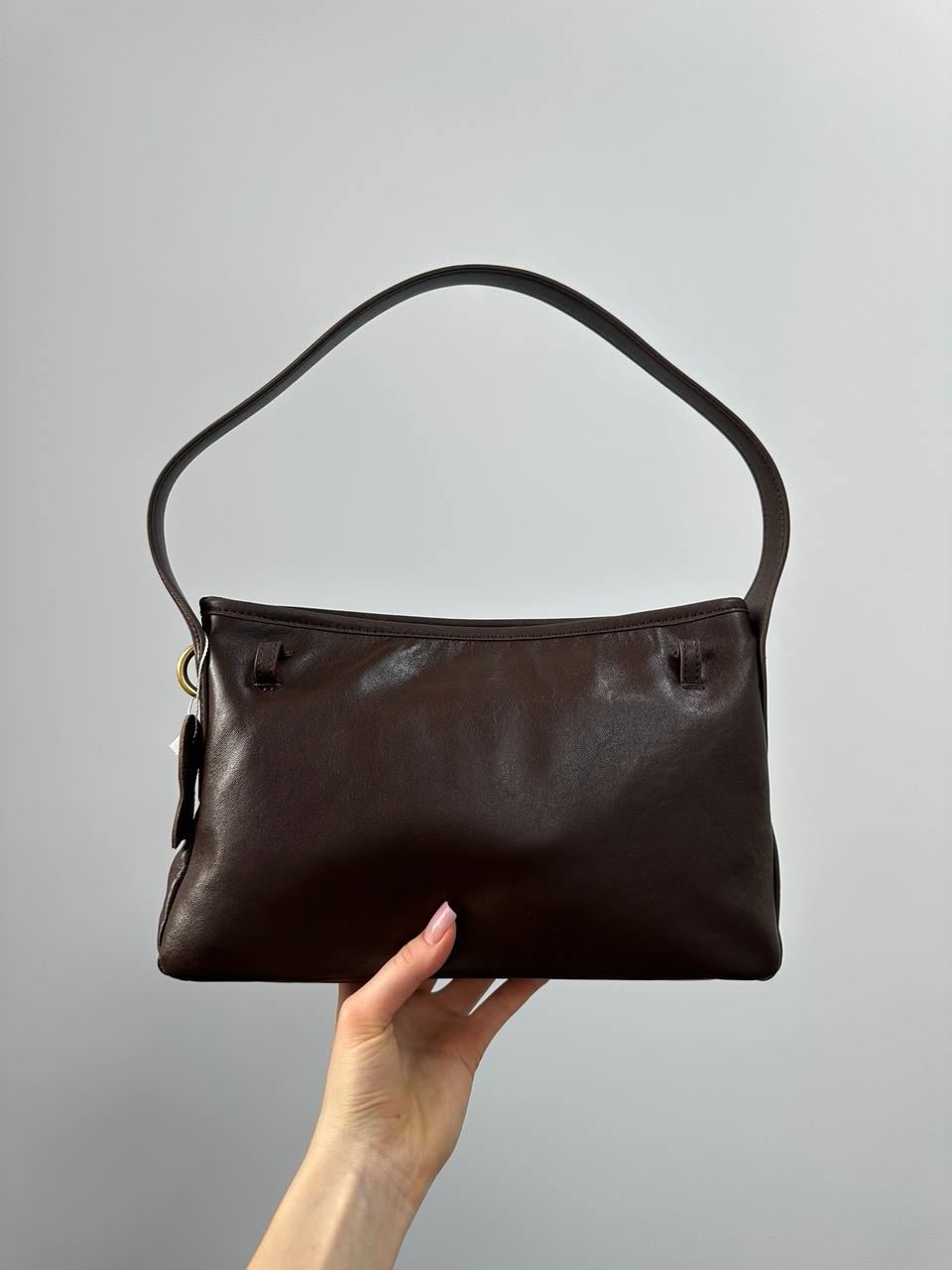 Miu Miu Aventure Nappa Leather Bag Chocolate - 6