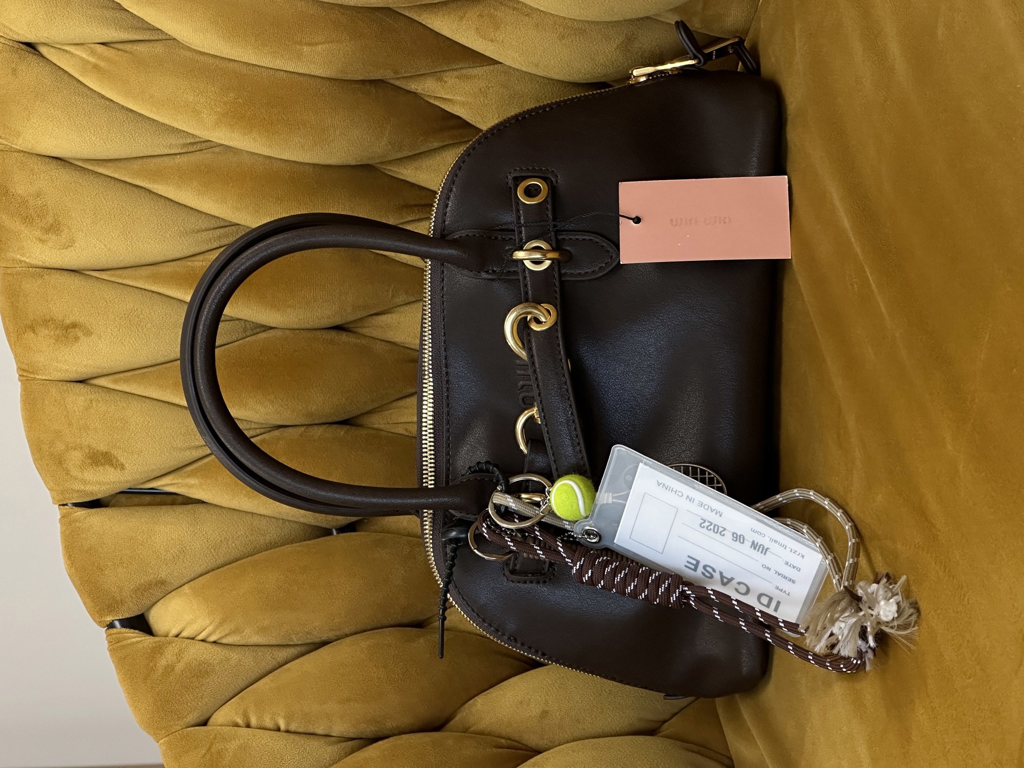 Miu Miu Aventure Nappa Leather Top-Handle Bag Brown - 8